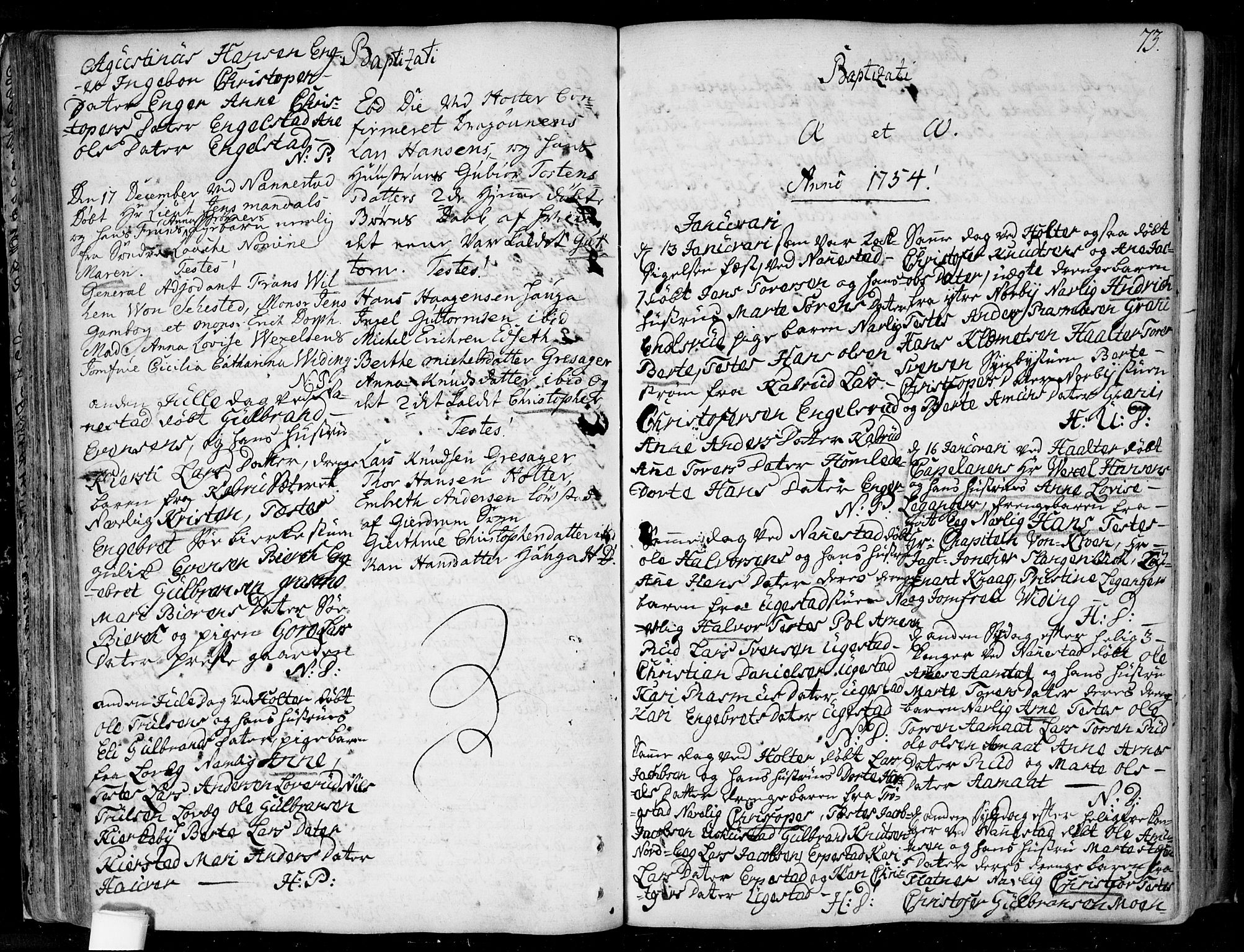 Nannestad prestekontor Kirkebøker, SAO/A-10414a/F/Fa/L0006: Parish register (official) no. I 6, 1739-1754, p. 73