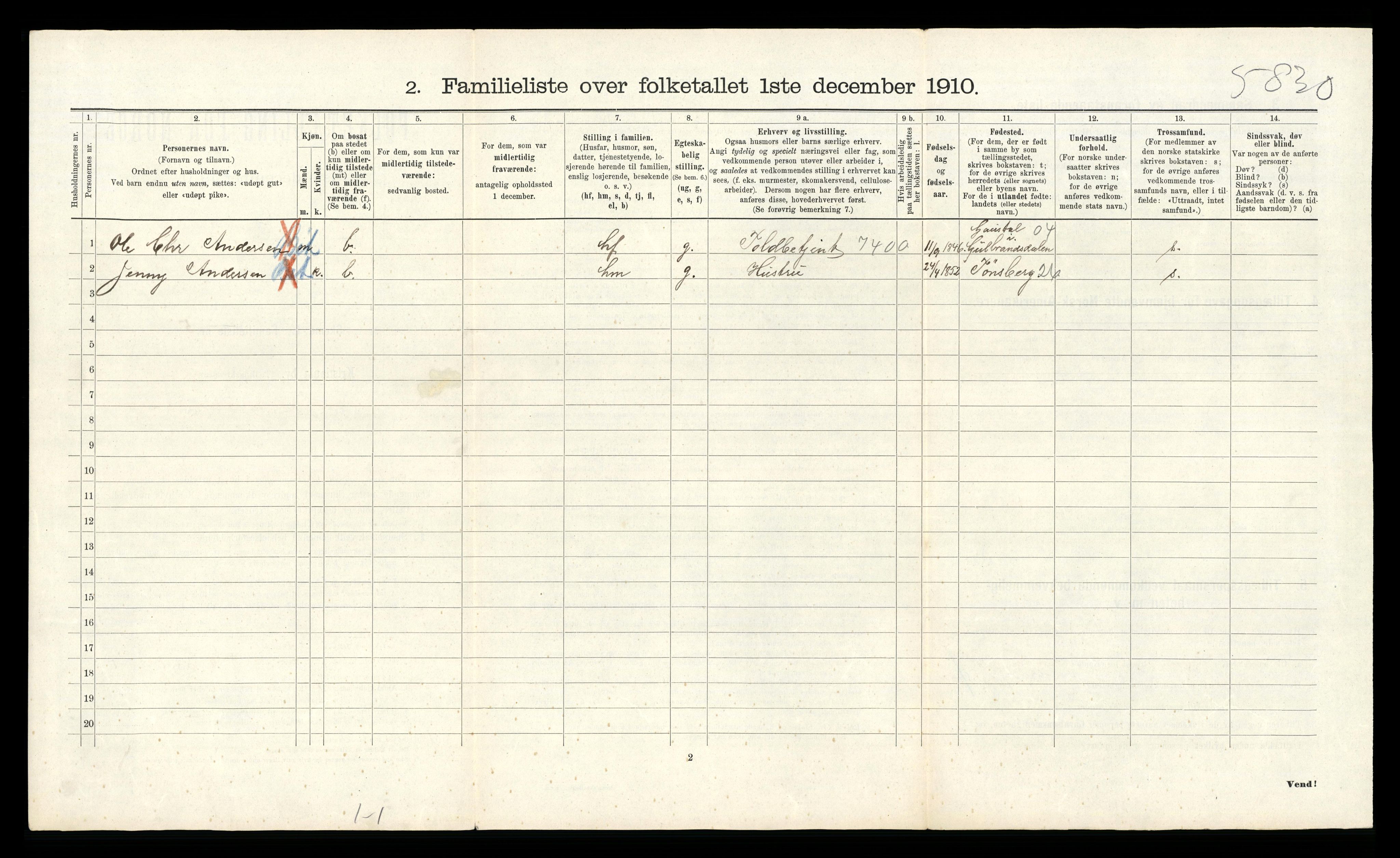RA, 1910 census for Kristiania, 1910, p. 28064