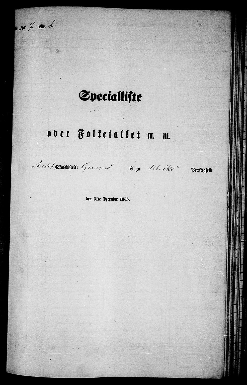 RA, 1865 census for Ulvik, 1865, p. 120