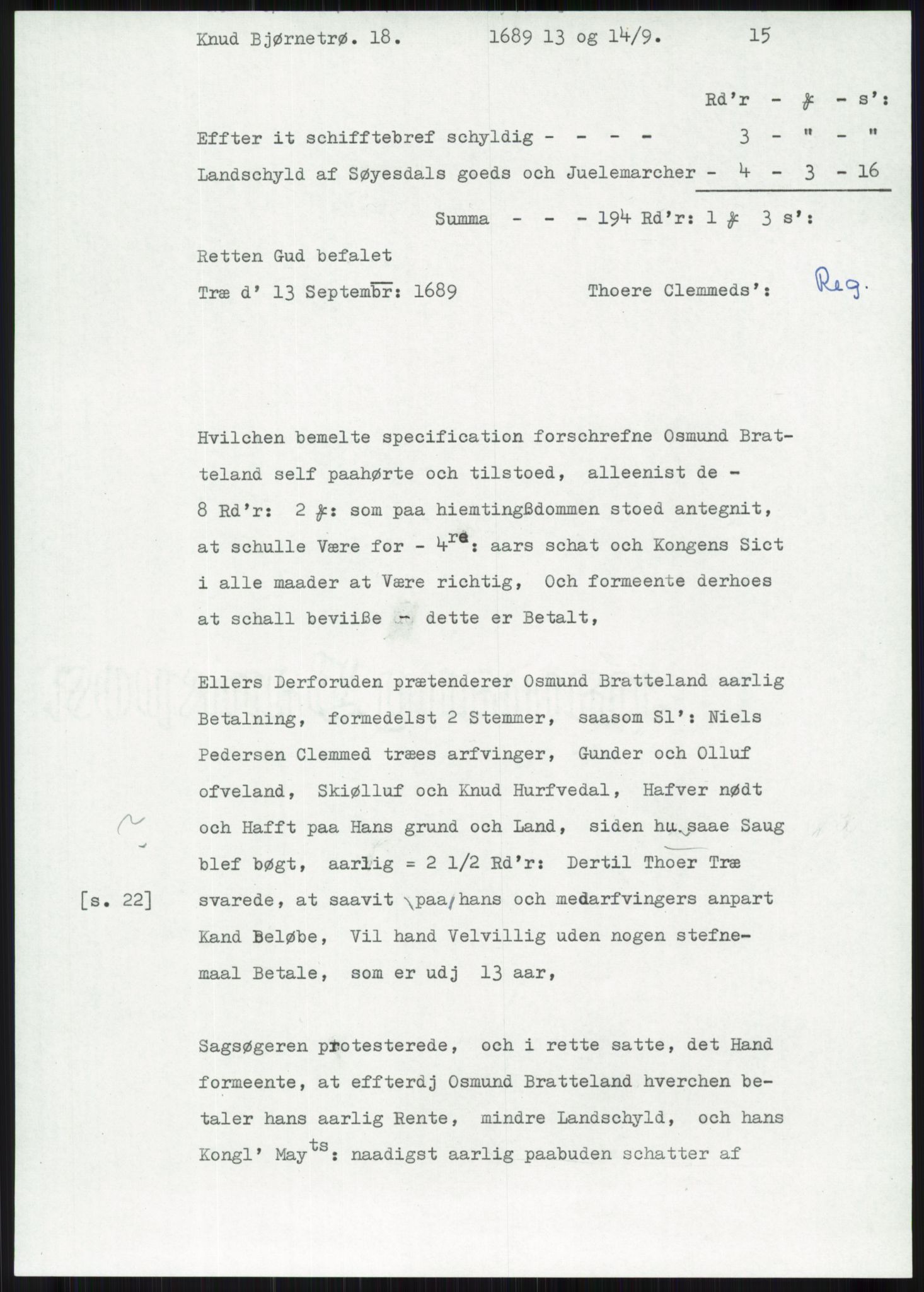 Samlinger til kildeutgivelse, Diplomavskriftsamlingen, AV/RA-EA-4053/H/Ha, p. 464