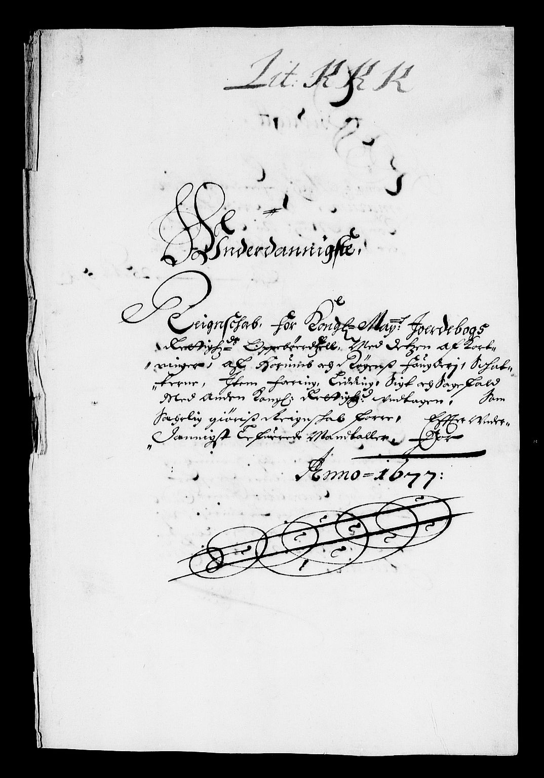 Rentekammeret inntil 1814, Reviderte regnskaper, Stiftamtstueregnskaper, Landkommissariatet på Akershus og Akershus stiftamt, AV/RA-EA-5869/R/Rb/L0131: Akershus stiftamt, 1677