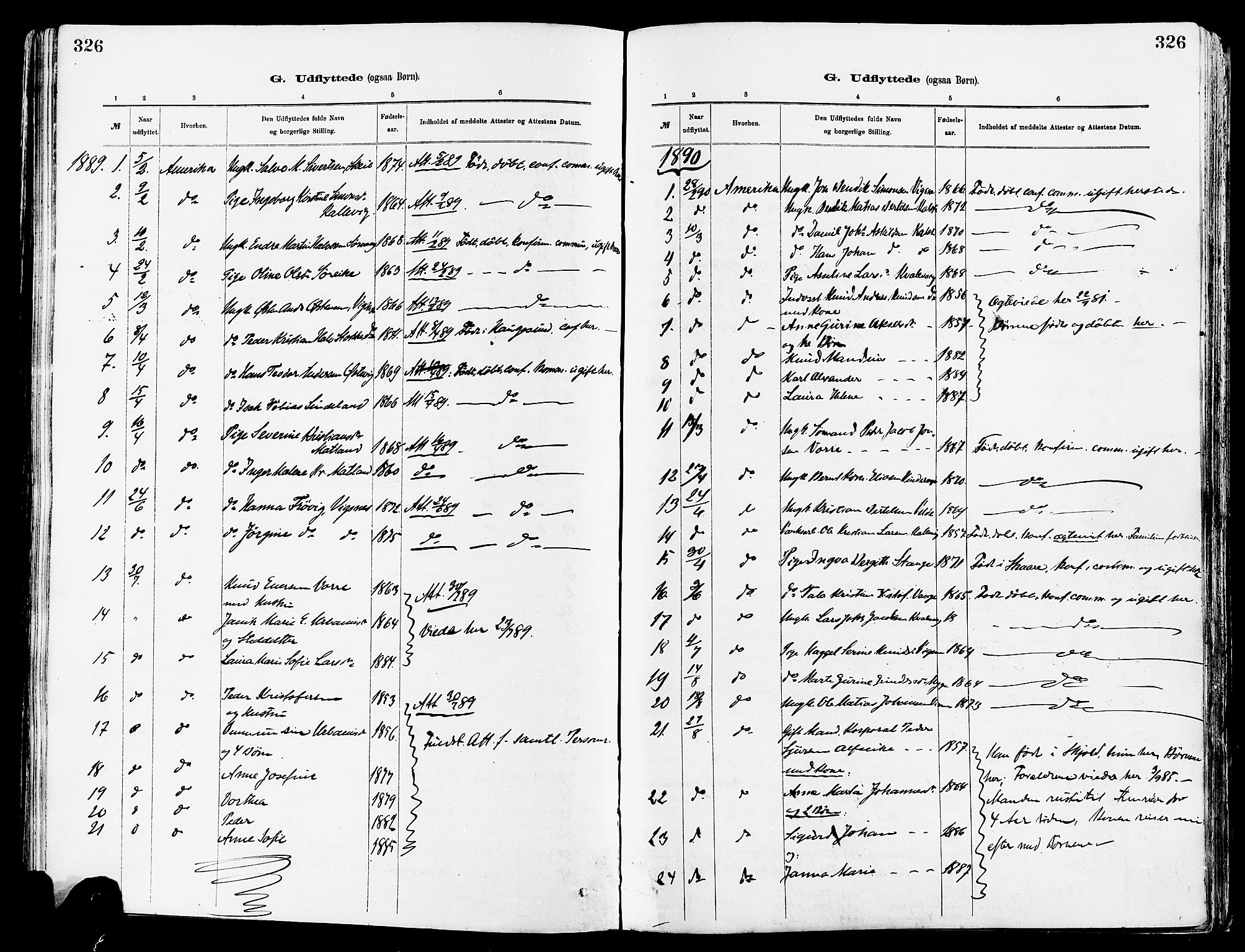 Avaldsnes sokneprestkontor, AV/SAST-A -101851/H/Ha/Haa/L0015: Parish register (official) no. A 15, 1880-1906, p. 326