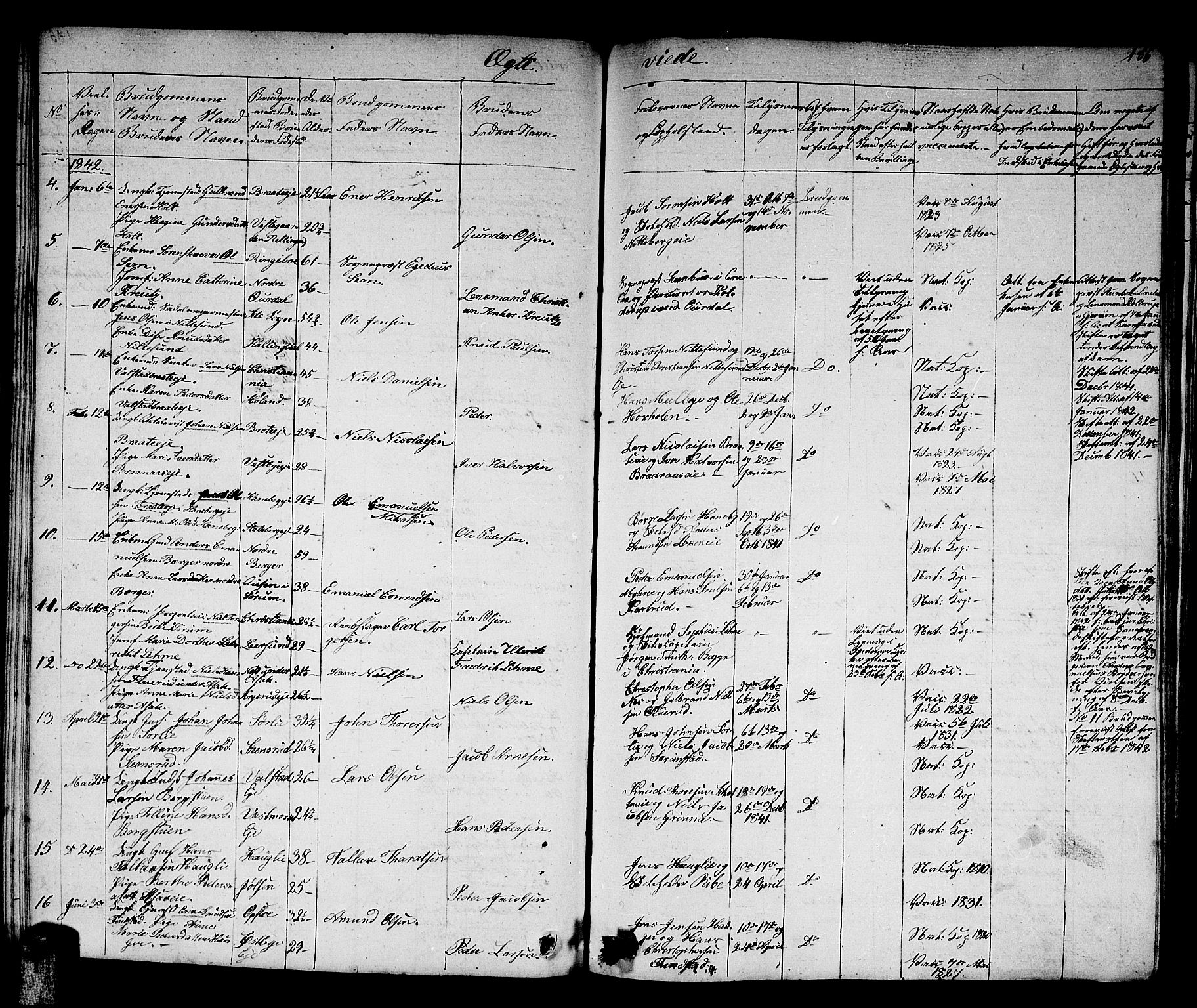 Skedsmo prestekontor Kirkebøker, SAO/A-10033a/G/Ga/L0001: Parish register (copy) no. I 1, 1830-1854, p. 186