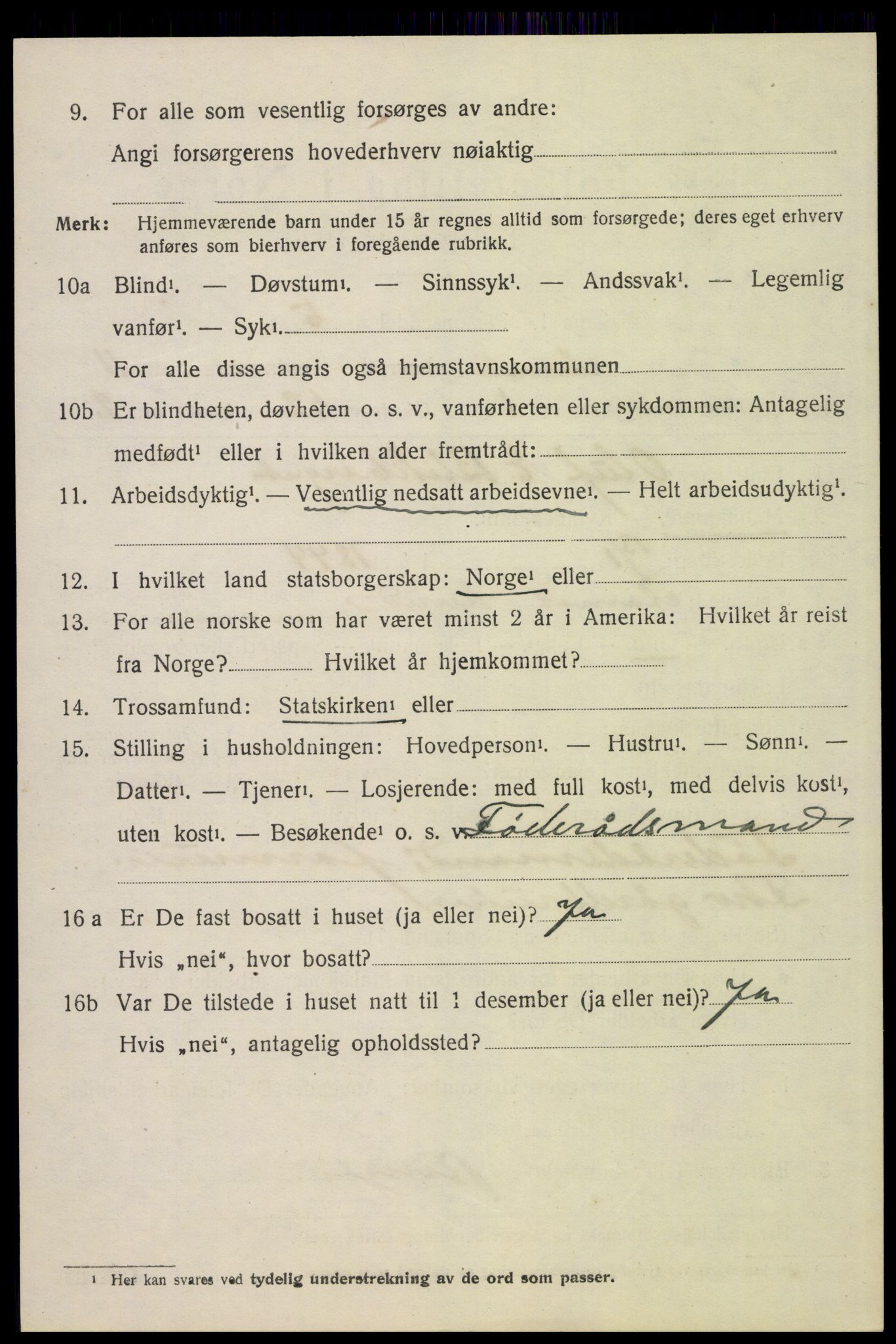 SAH, 1920 census for Åmot, 1920, p. 9420