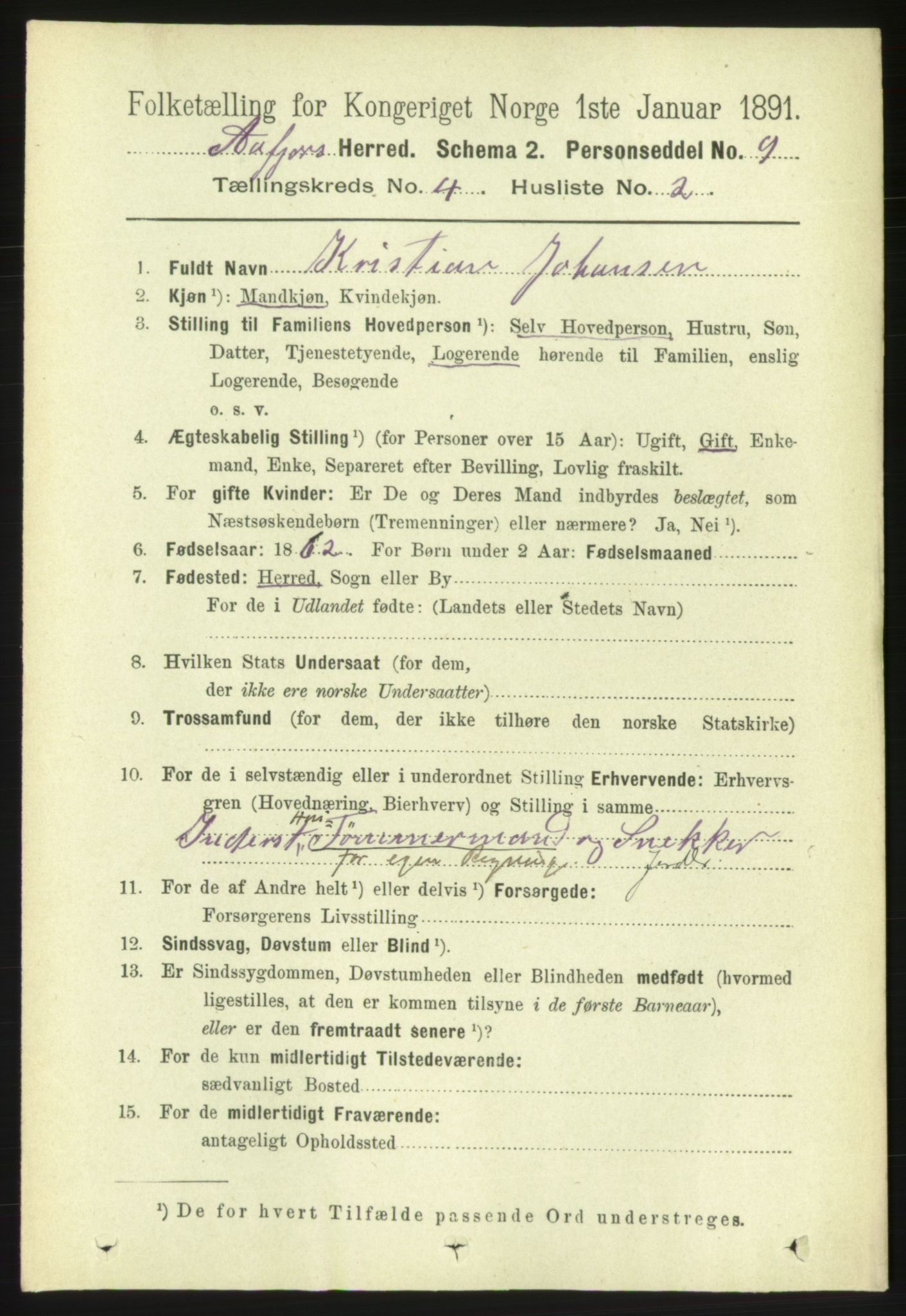 RA, 1891 census for 1630 Åfjord, 1891, p. 804