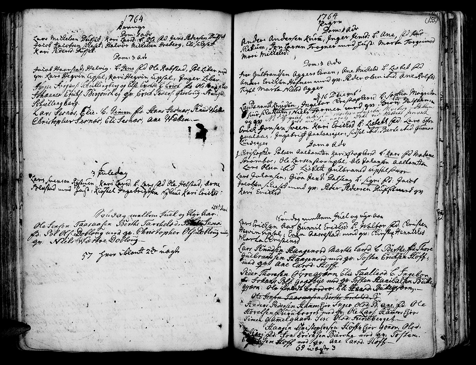 Vang prestekontor, Hedmark, SAH/PREST-008/H/Ha/Haa/L0003: Parish register (official) no. 3, 1734-1809, p. 155