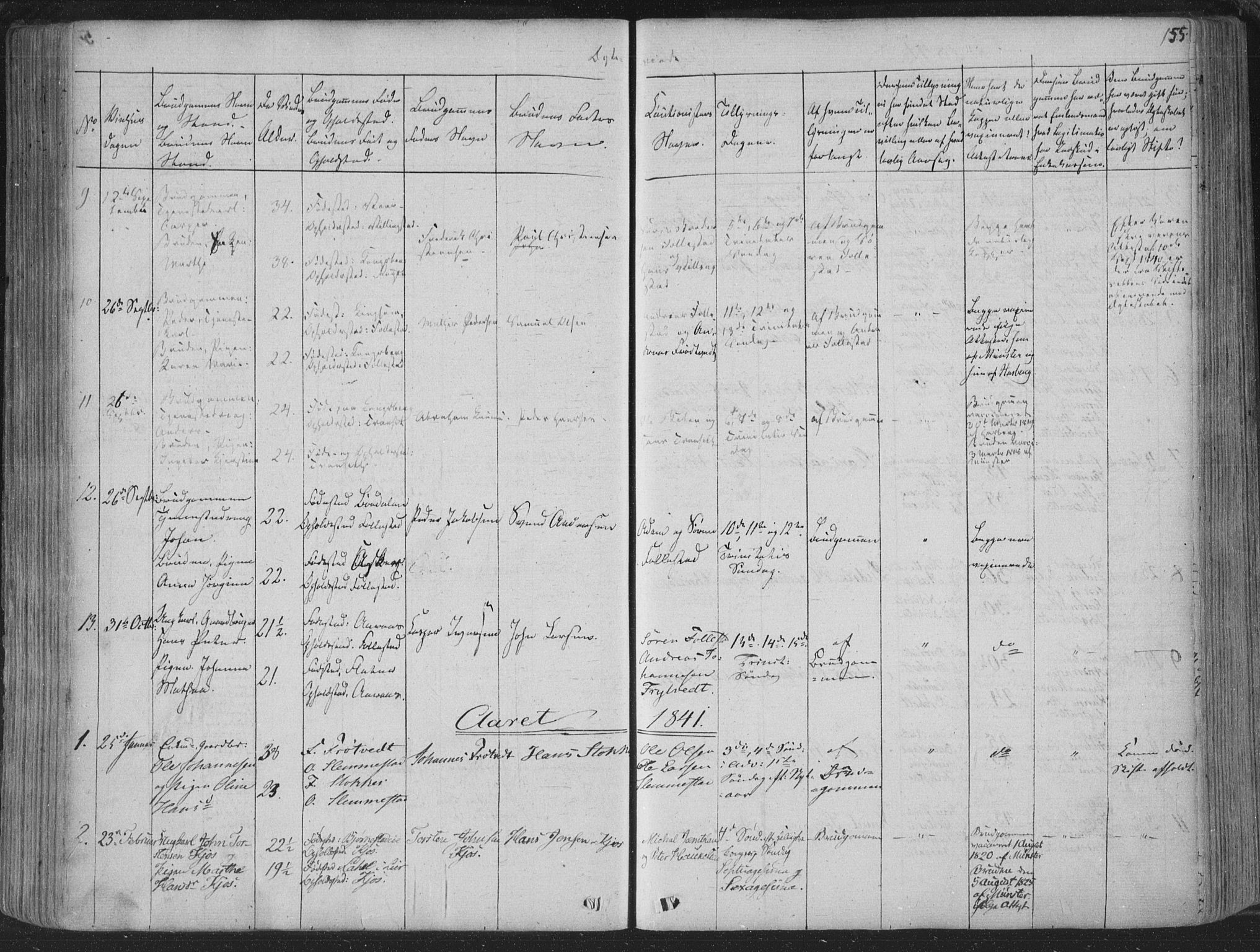 Røyken kirkebøker, AV/SAKO-A-241/F/Fa/L0005: Parish register (official) no. 5, 1833-1856, p. 155