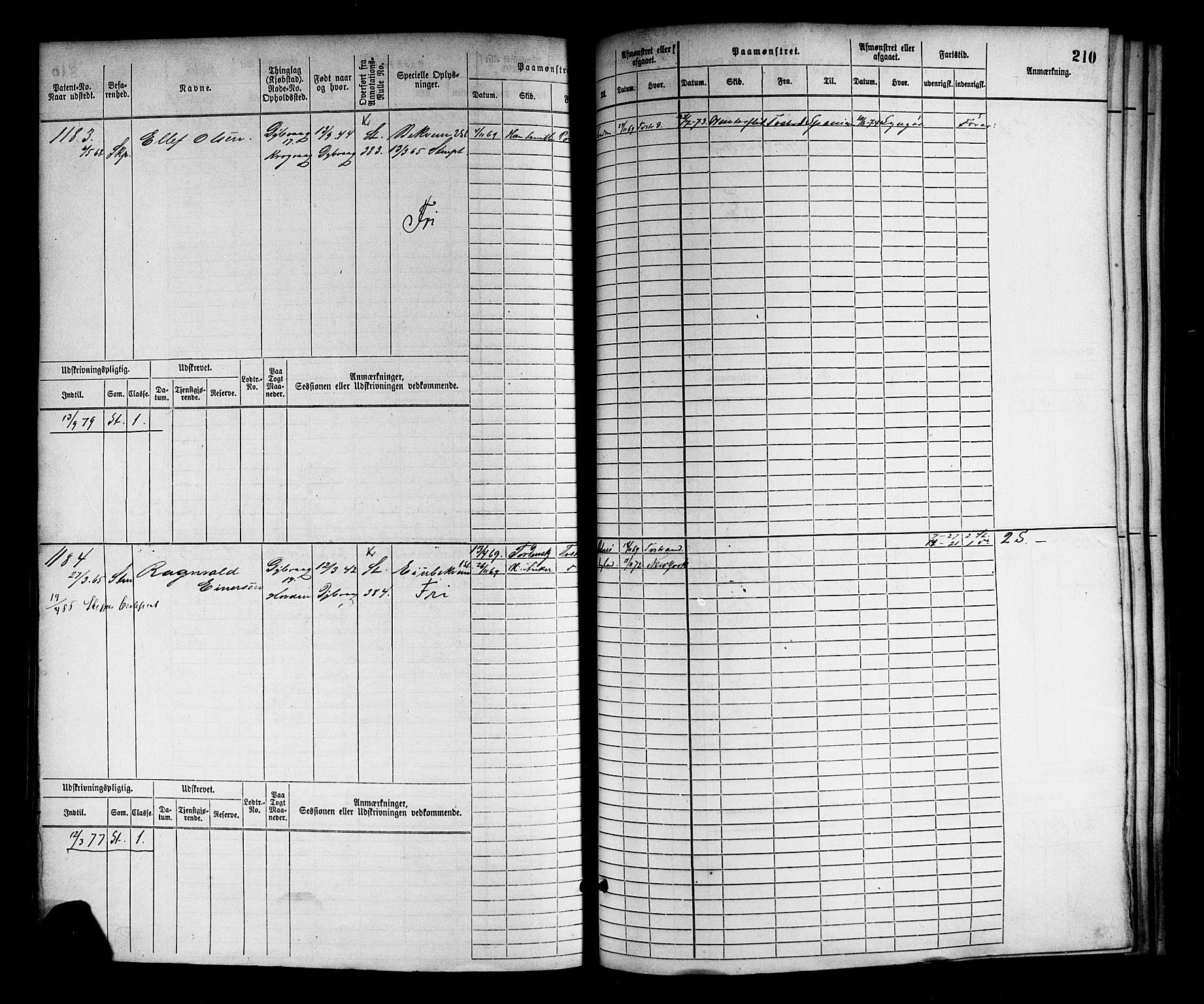 Tvedestrand mønstringskrets, AV/SAK-2031-0011/F/Fb/L0002: Hovedrulle nr 767-1528, R-3, 1868-1900, p. 213