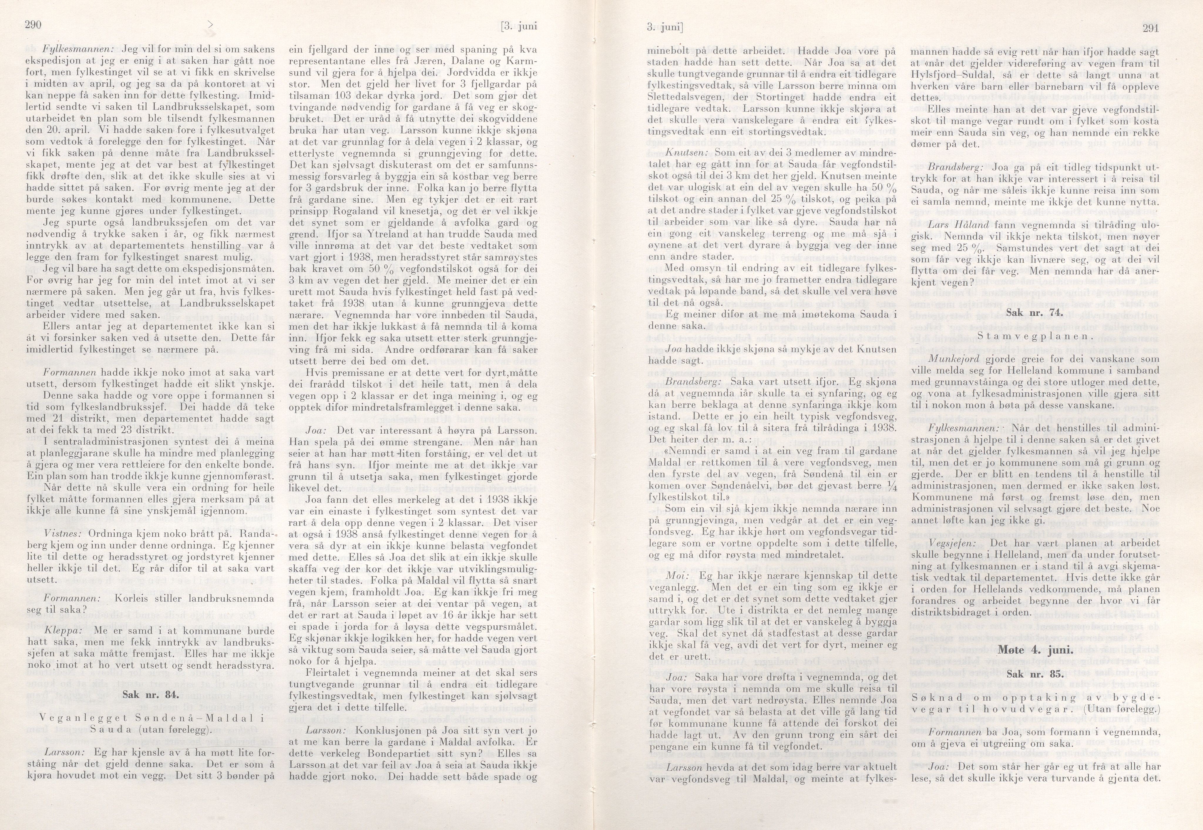 Rogaland fylkeskommune - Fylkesrådmannen , IKAR/A-900/A/Aa/Aaa/L0074: Møtebok , 1955, p. 290-291