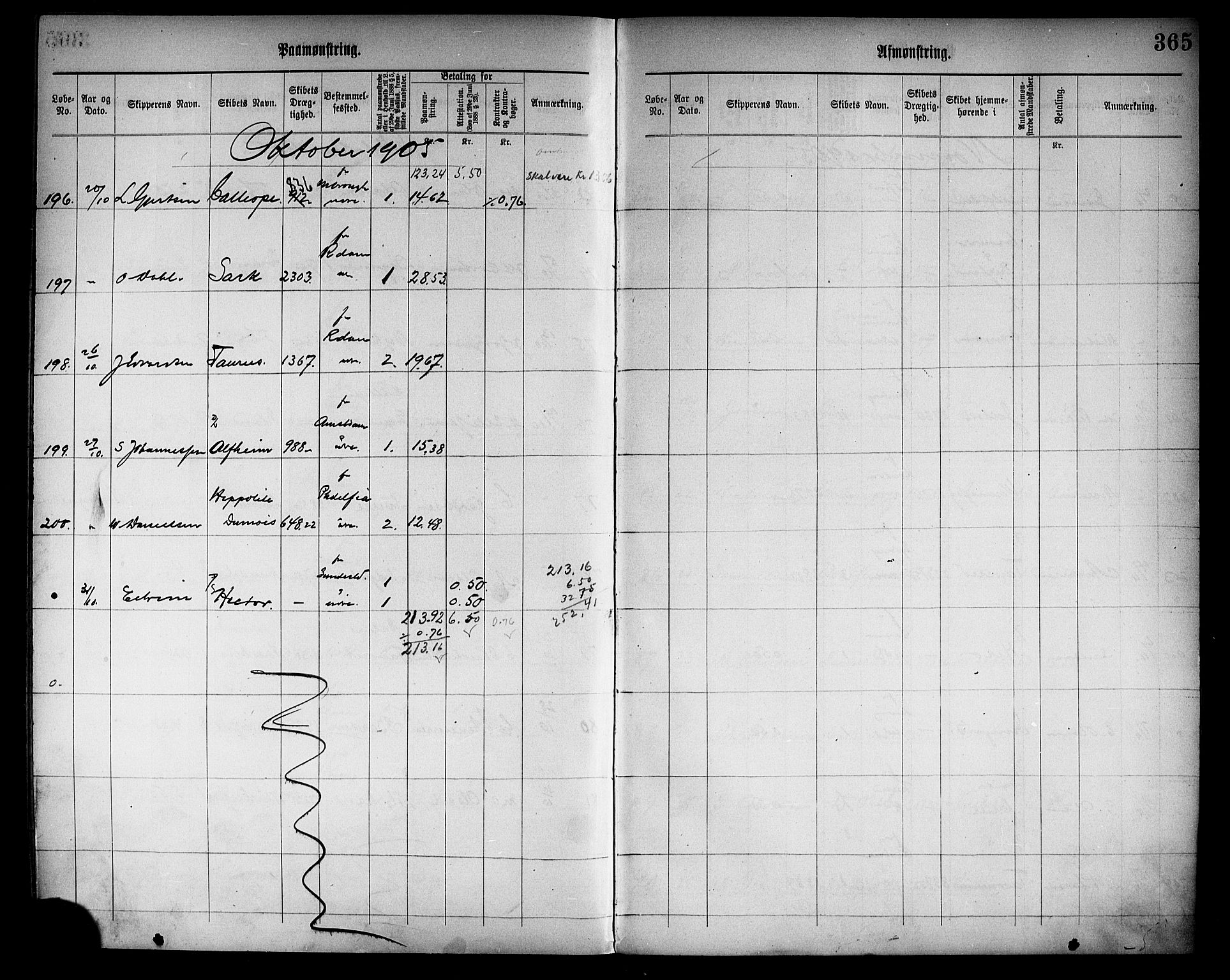 Tønsberg innrulleringskontor, AV/SAKO-A-786/H/Ha/L0005: Mønstringsjournal, 1896-1906, p. 369