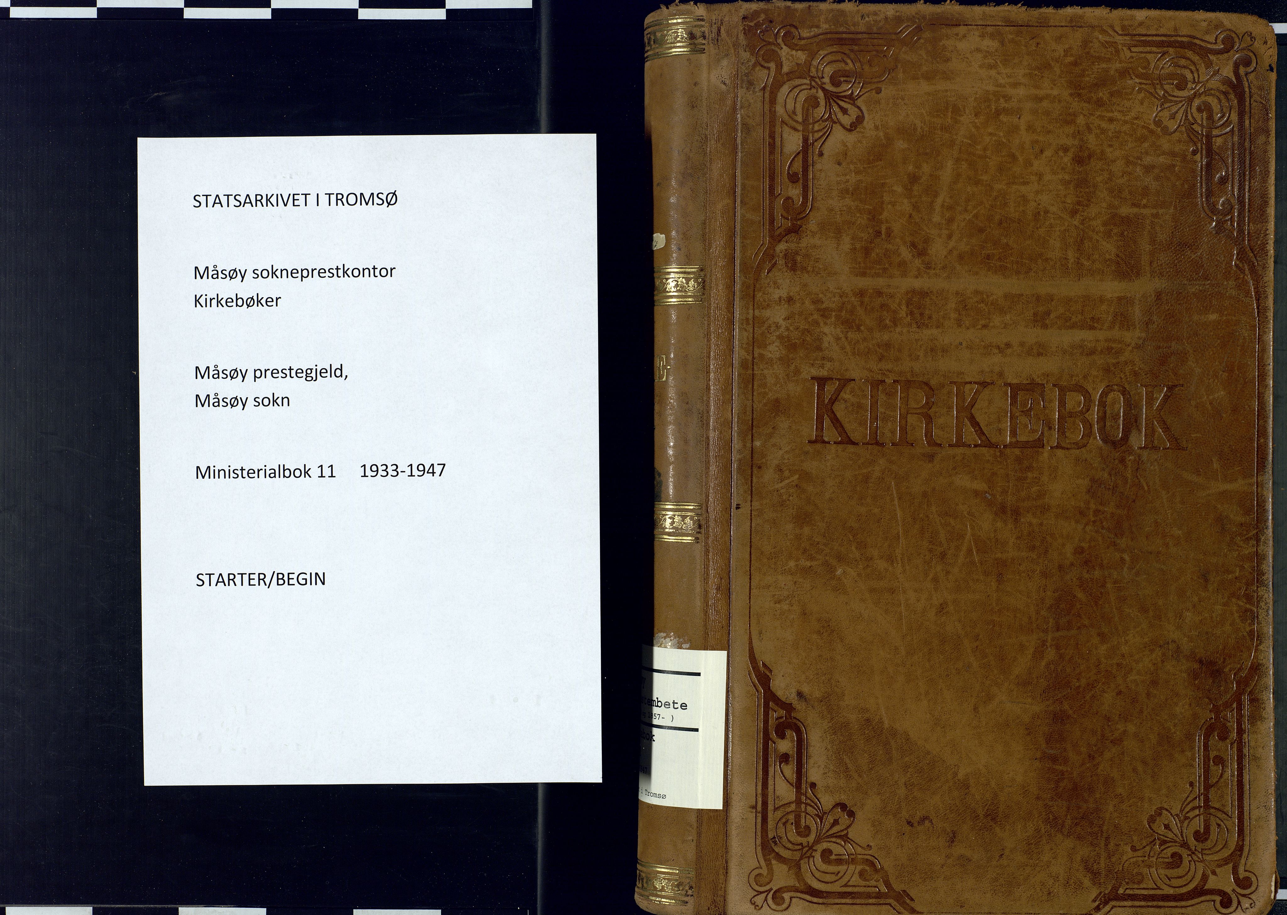 Måsøy sokneprestkontor, SATØ/S-1348/H/Ha/L0011kirke: Parish register (official) no. 11, 1933-1947