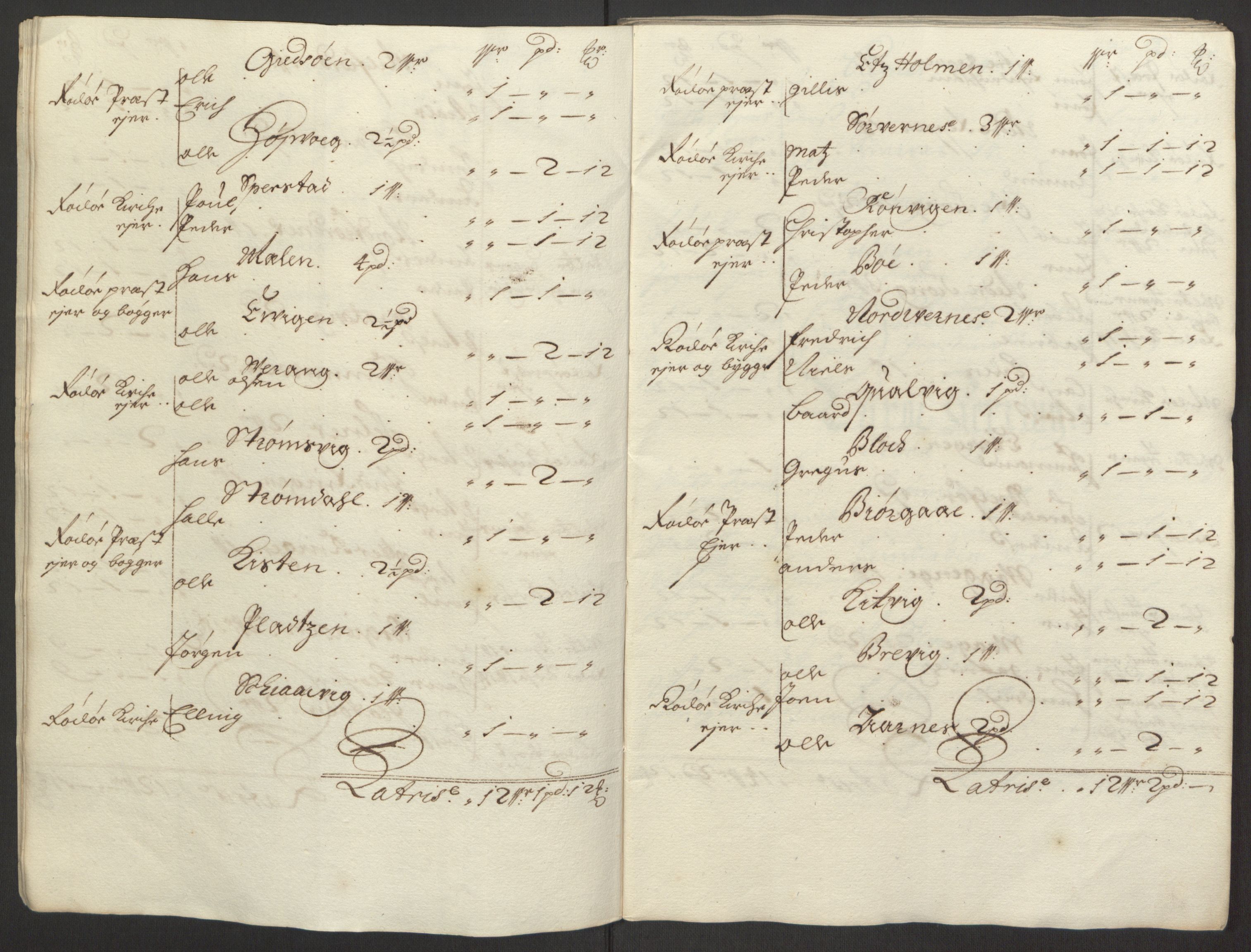 Rentekammeret inntil 1814, Reviderte regnskaper, Fogderegnskap, AV/RA-EA-4092/R65/L4505: Fogderegnskap Helgeland, 1693-1696, p. 170