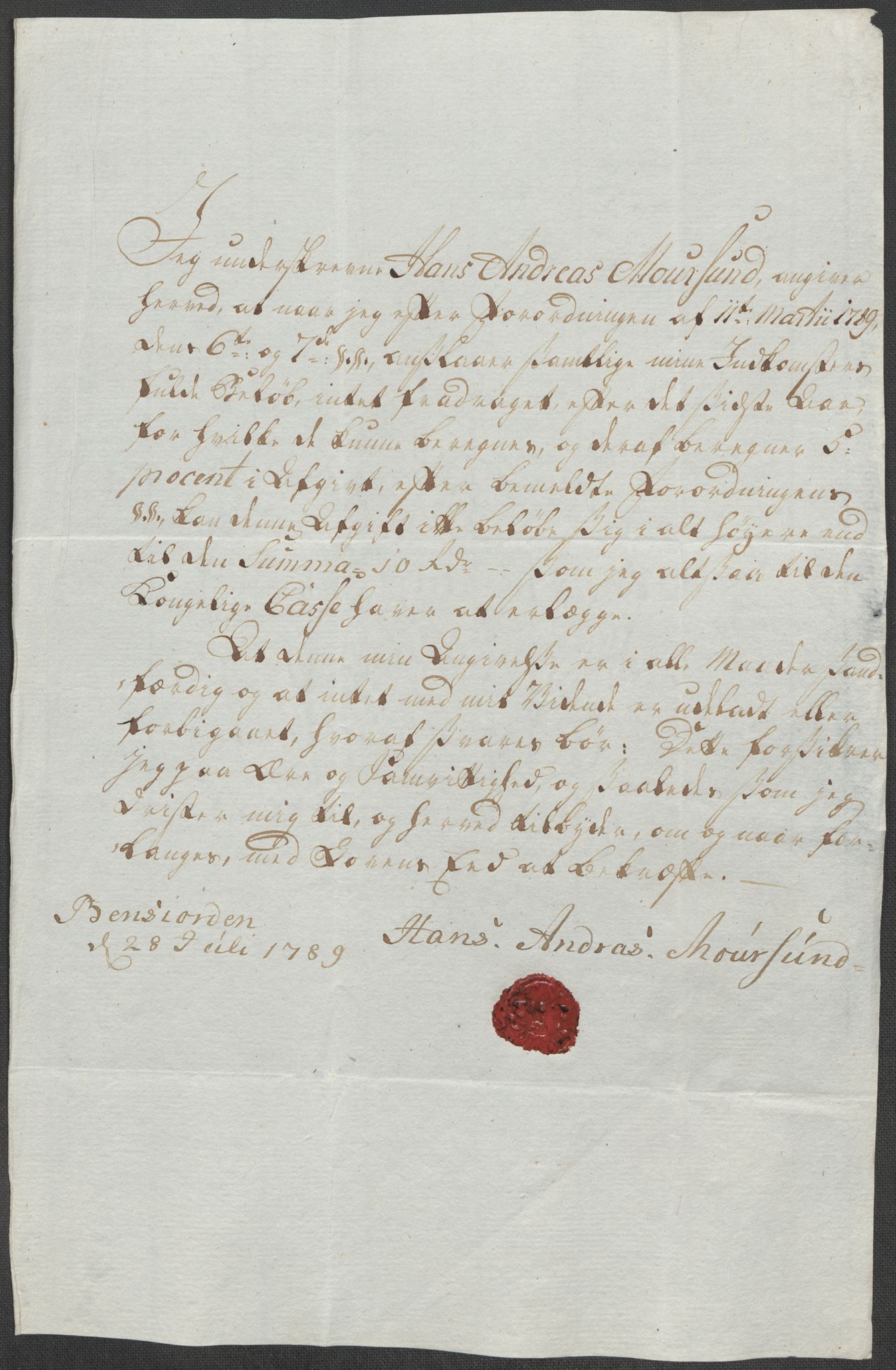 Rentekammeret inntil 1814, Reviderte regnskaper, Mindre regnskaper, AV/RA-EA-4068/Rf/Rfe/L0042:  Senja og Troms fogderi, 1789, p. 388