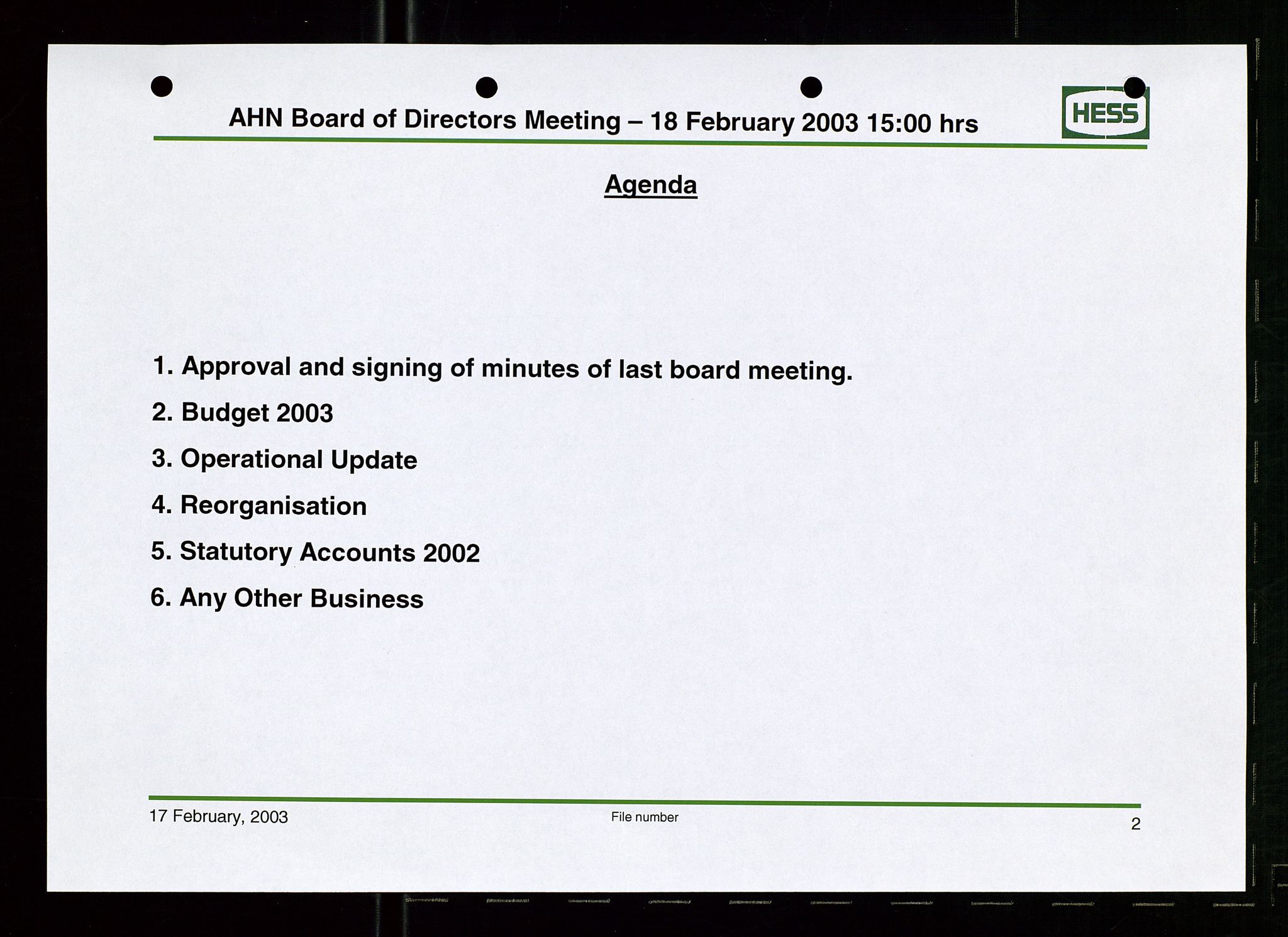 Pa 1766 - Hess Norge AS, AV/SAST-A-102451/A/Aa/L0005: Referater og sakspapirer, 2002-2005, p. 36