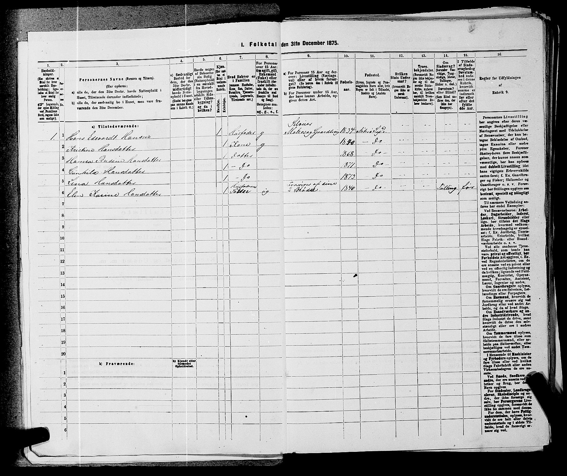 SAKO, 1875 census for 0722P Nøtterøy, 1875, p. 1541