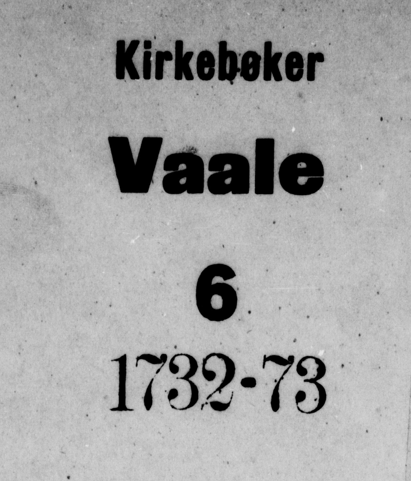 Våle kirkebøker, AV/SAKO-A-334/F/Fa/L0004: Parish register (official) no. I 4 /1, 1732-1773