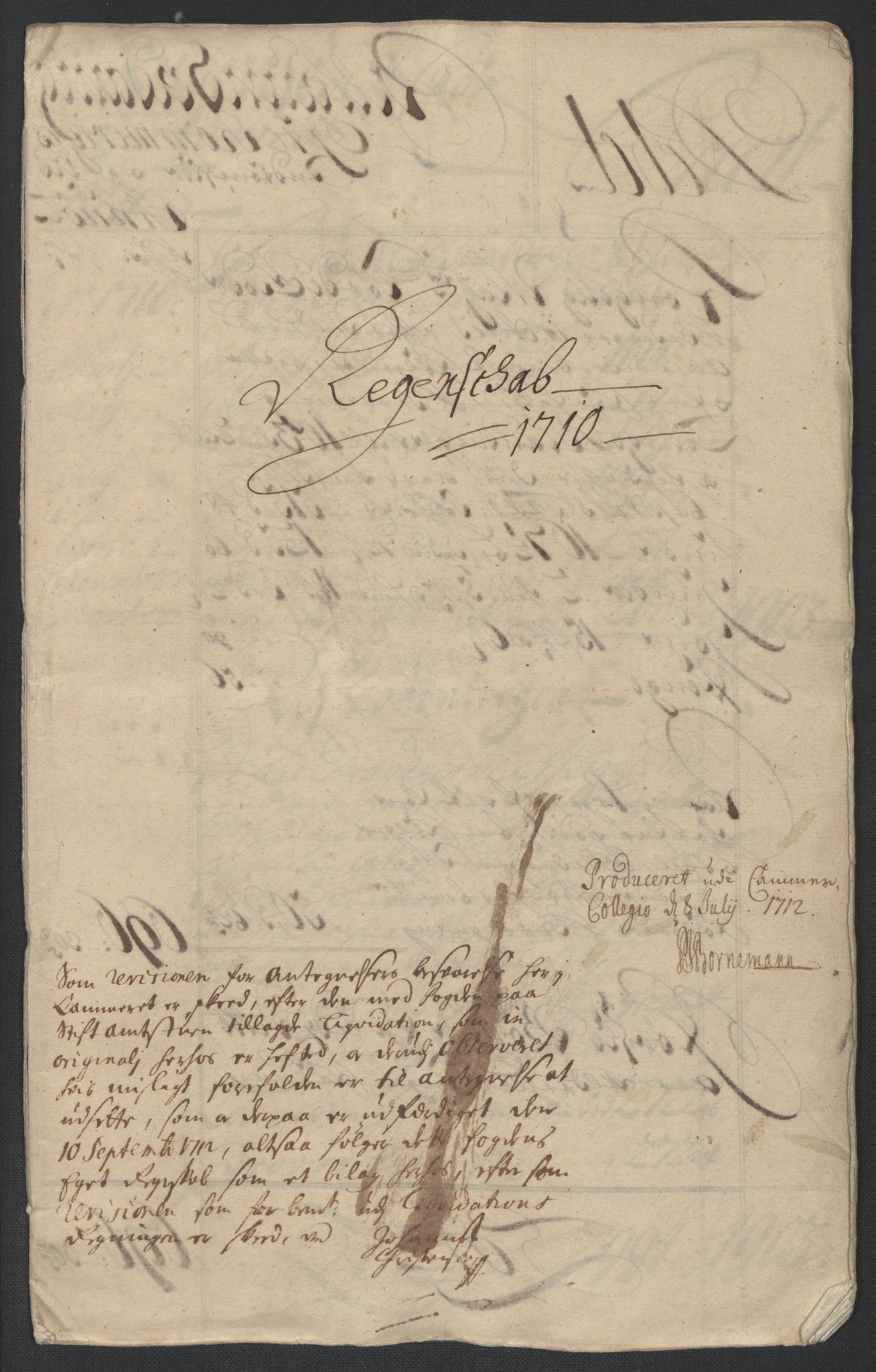 Rentekammeret inntil 1814, Reviderte regnskaper, Fogderegnskap, AV/RA-EA-4092/R12/L0720: Fogderegnskap Øvre Romerike, 1710-1711, p. 3