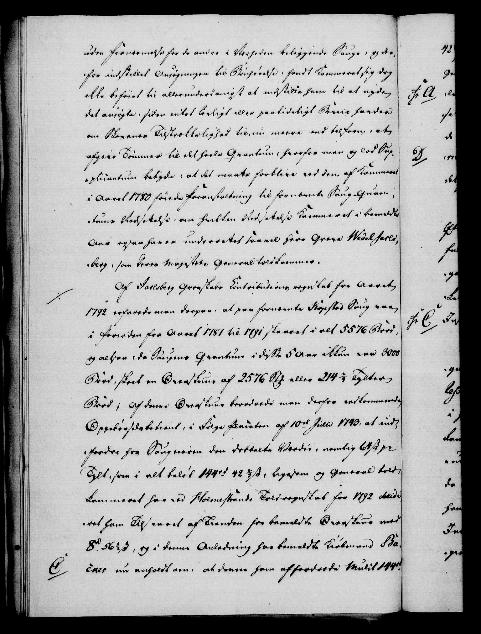 Rentekammeret, Kammerkanselliet, RA/EA-3111/G/Gf/Gfa/L0076: Norsk relasjons- og resolusjonsprotokoll (merket RK 52.76), 1794, p. 480