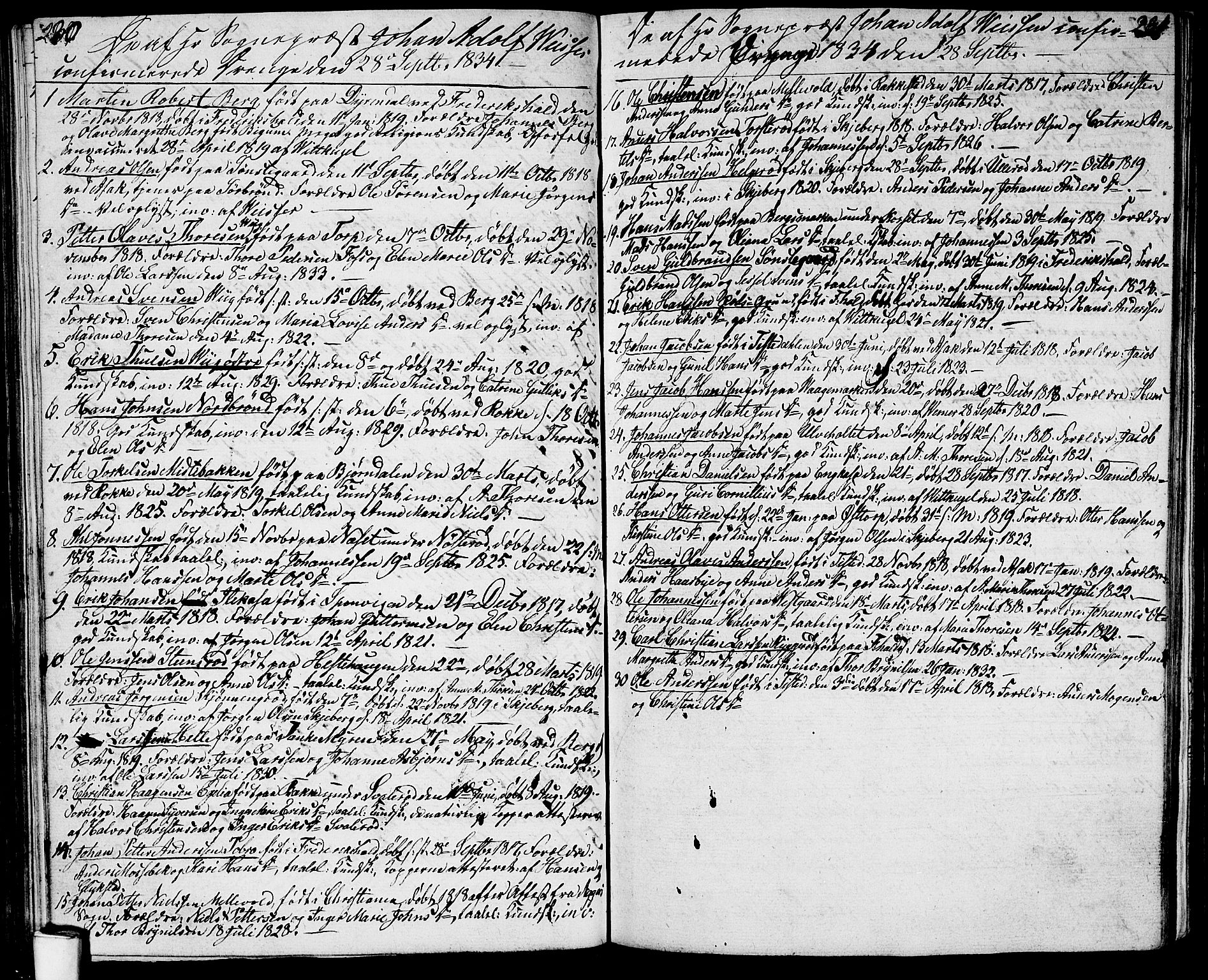 Berg prestekontor Kirkebøker, AV/SAO-A-10902/G/Ga/L0002: Parish register (copy) no. I 2, 1832-1844, p. 230-231