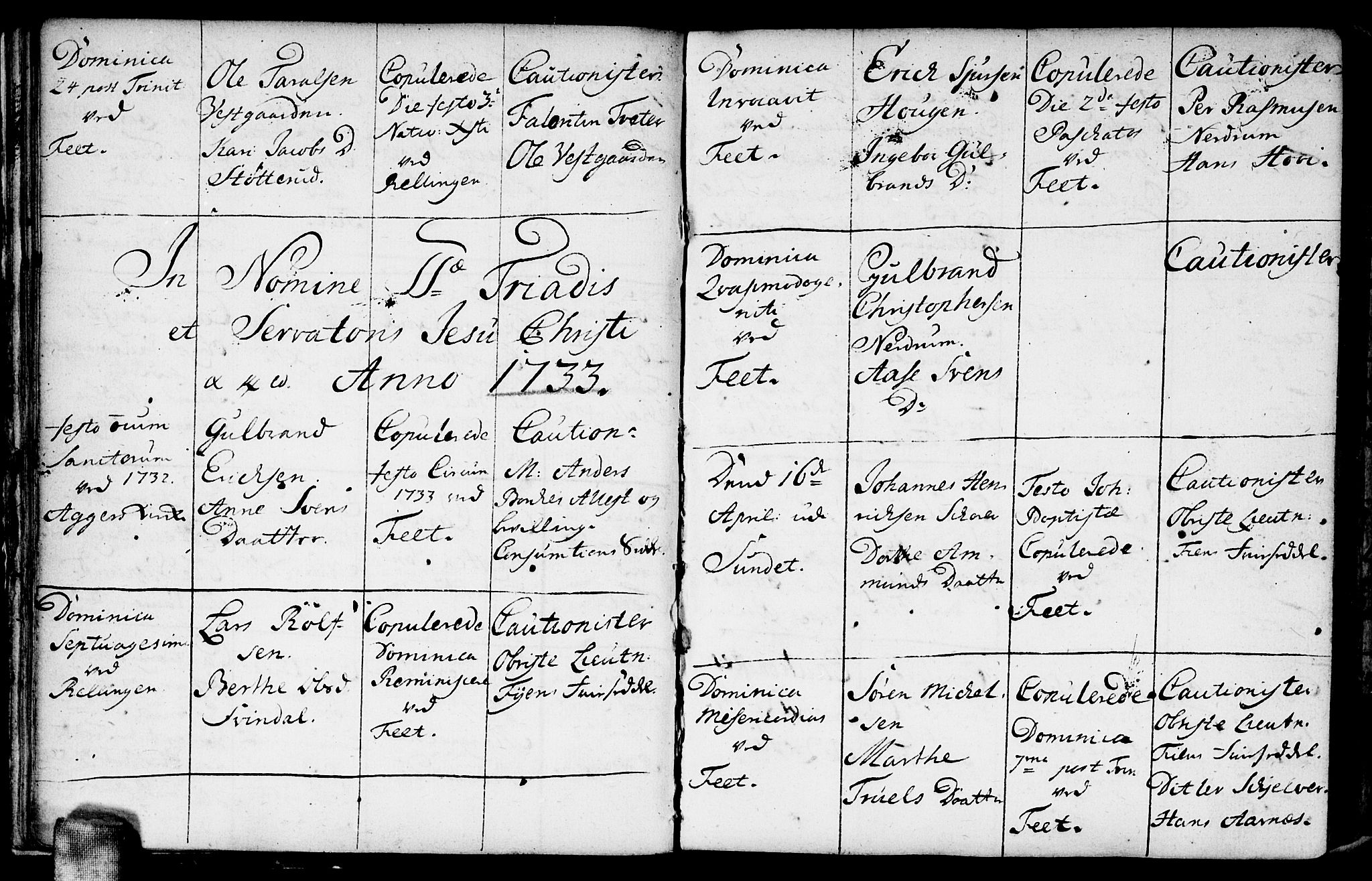 Fet prestekontor Kirkebøker, AV/SAO-A-10370a/F/Fa/L0001: Parish register (official) no. I 1, 1716-1751, p. 20