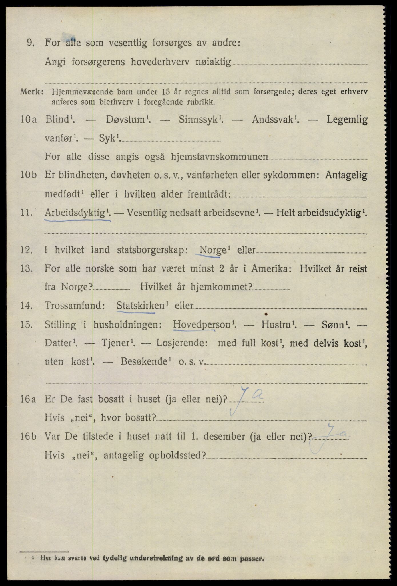 SAO, 1920 census for Nes, 1920, p. 22649