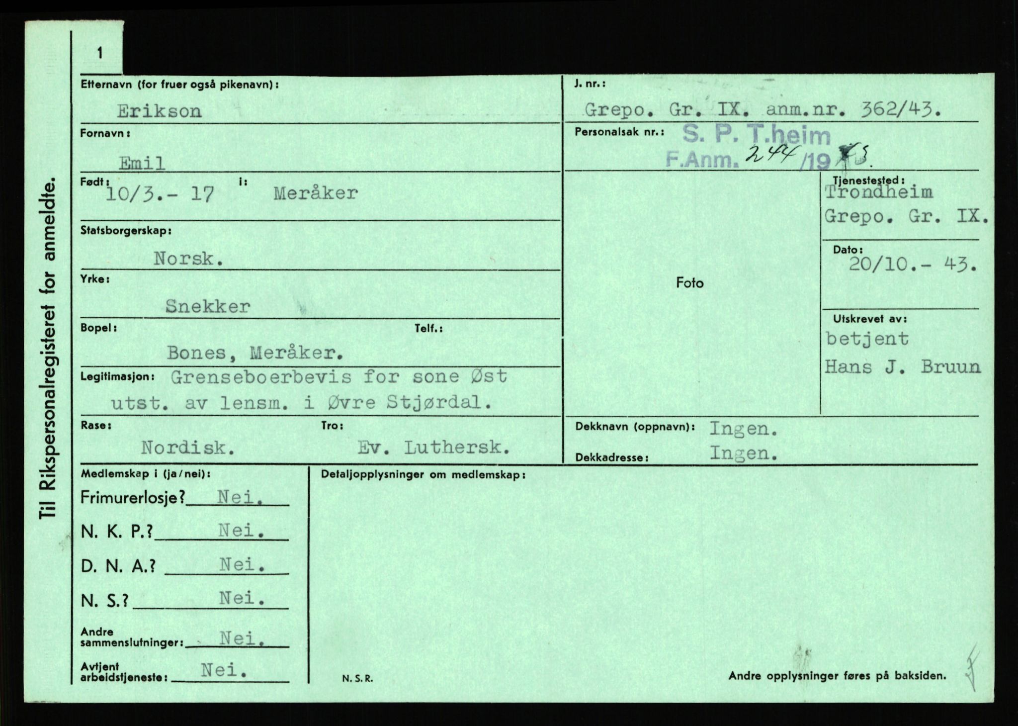 Statspolitiet - Hovedkontoret / Osloavdelingen, AV/RA-S-1329/C/Ca/L0004: Eid - funn av gjenstander	, 1943-1945, p. 2035