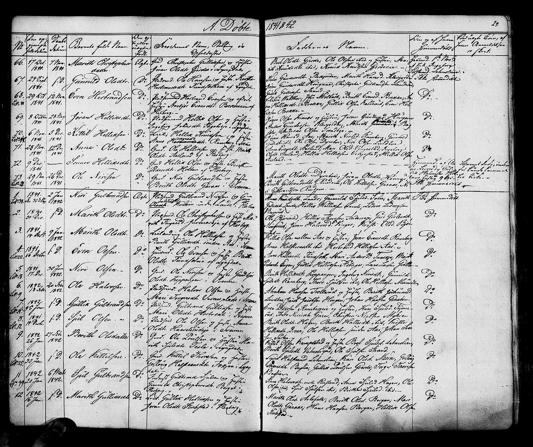 Flesberg kirkebøker, SAKO/A-18/F/Fa/L0006: Parish register (official) no. I 6, 1834-1860, p. 29