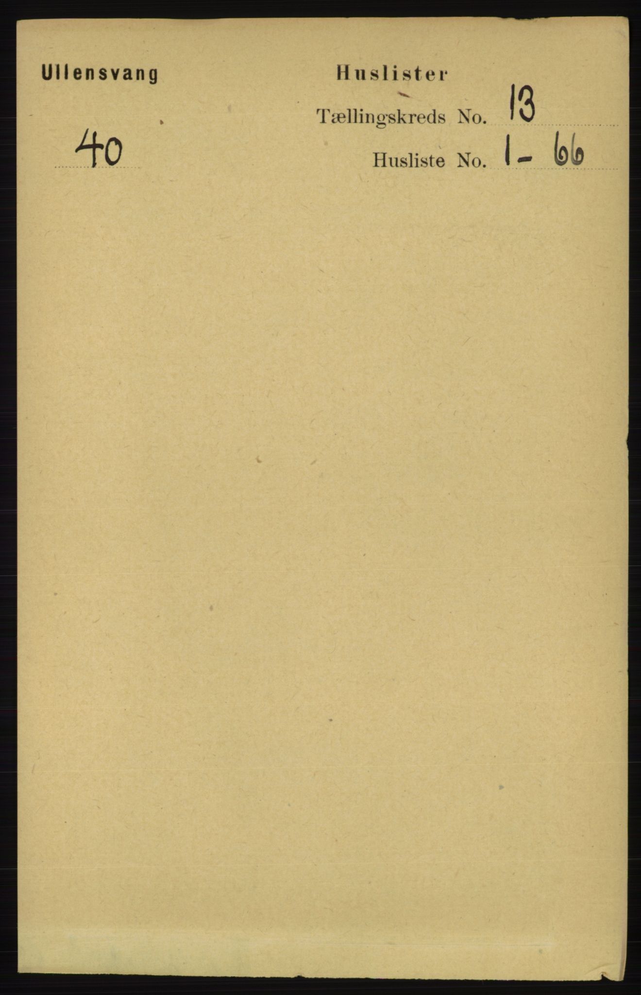RA, 1891 census for 1230 Ullensvang, 1891, p. 5021