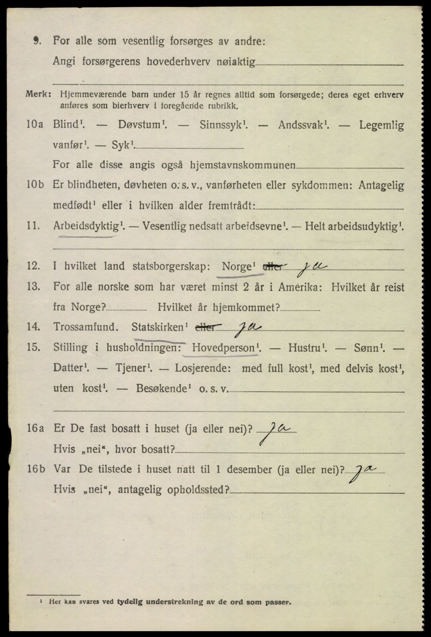 SAK, 1920 census for Hisøy, 1920, p. 2397