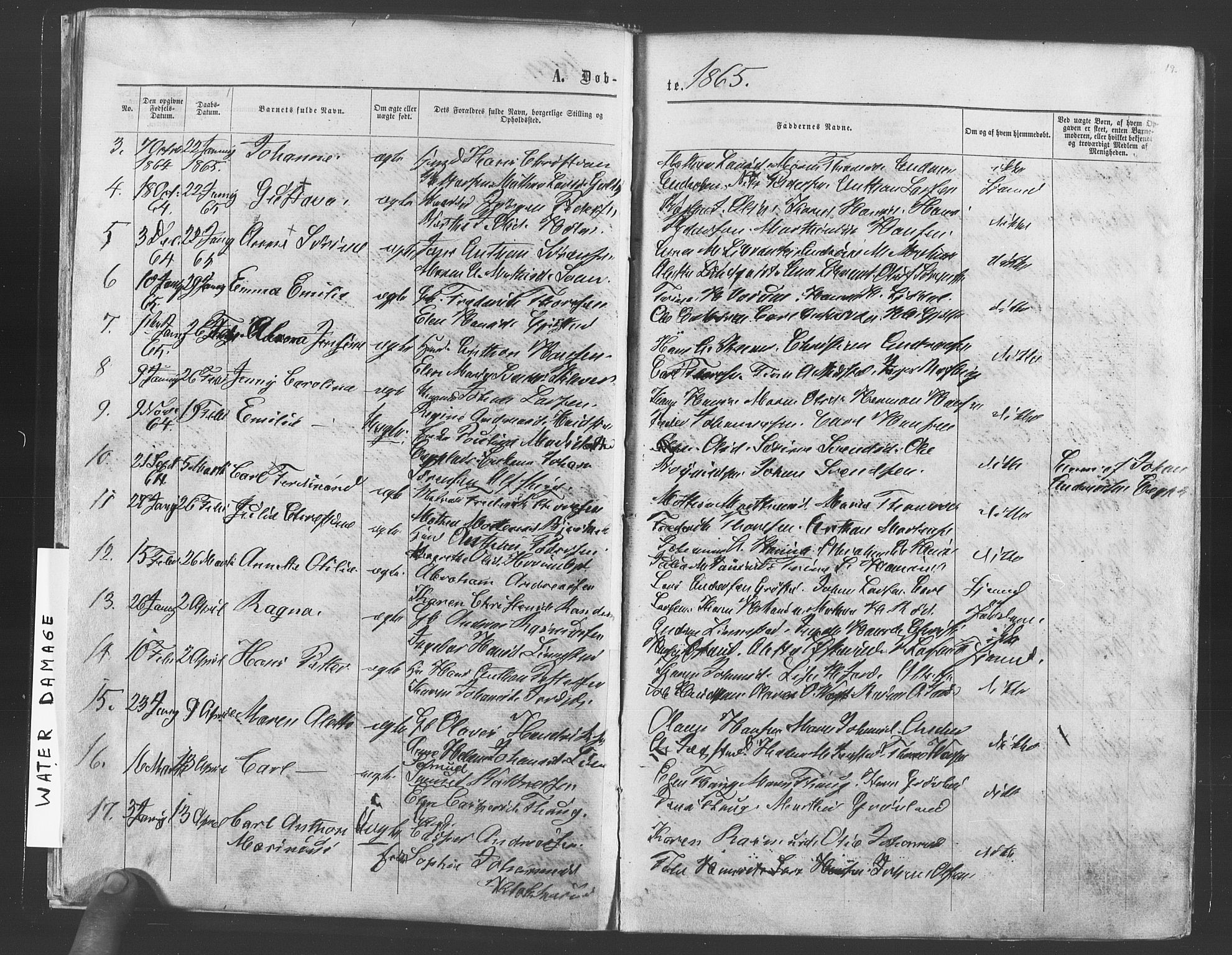 Vestby prestekontor Kirkebøker, SAO/A-10893/F/Fa/L0008: Parish register (official) no. I 8, 1863-1877, p. 19