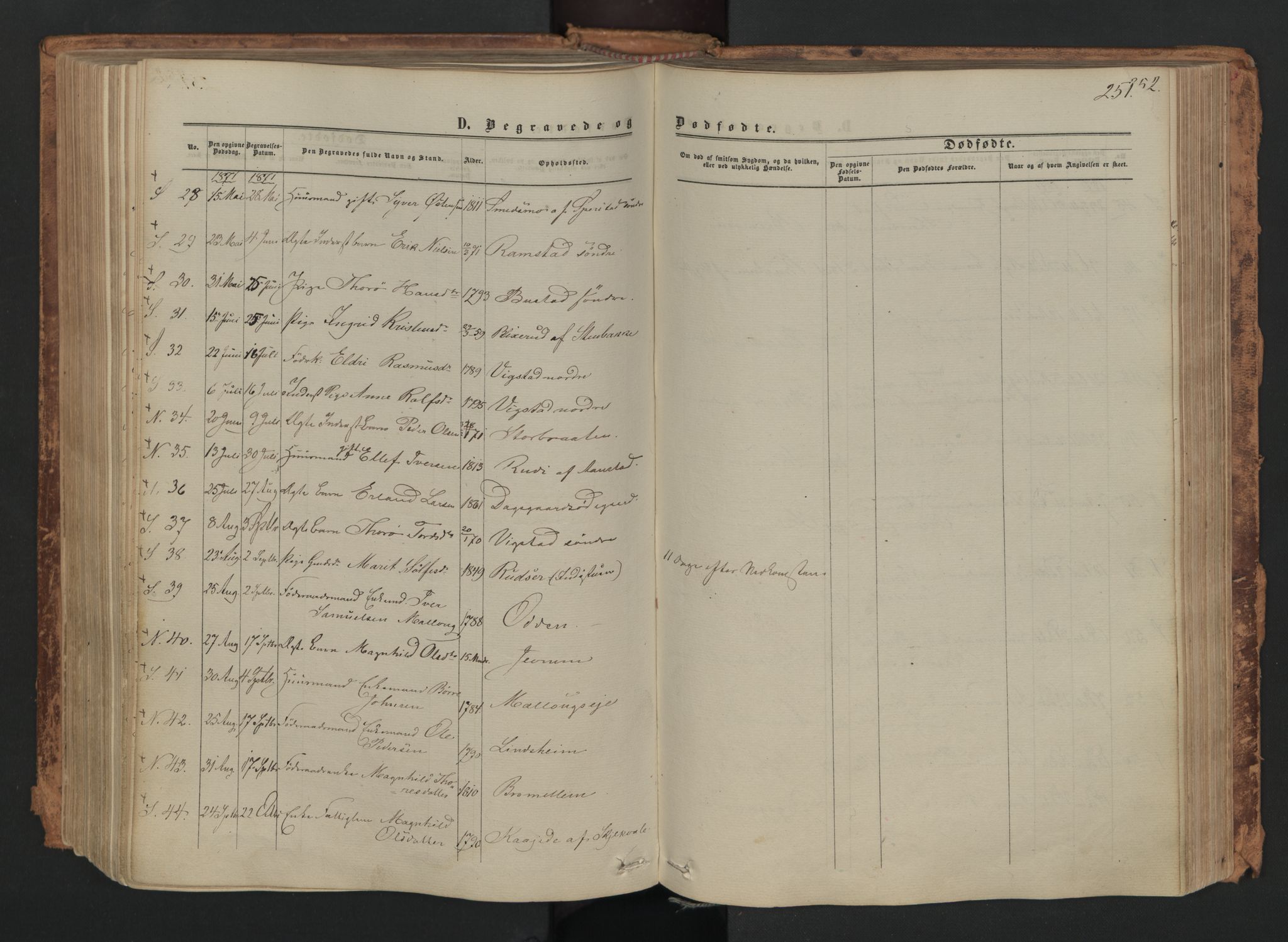 Skjåk prestekontor, SAH/PREST-072/H/Ha/Haa/L0001: Parish register (official) no. 1, 1863-1879, p. 251