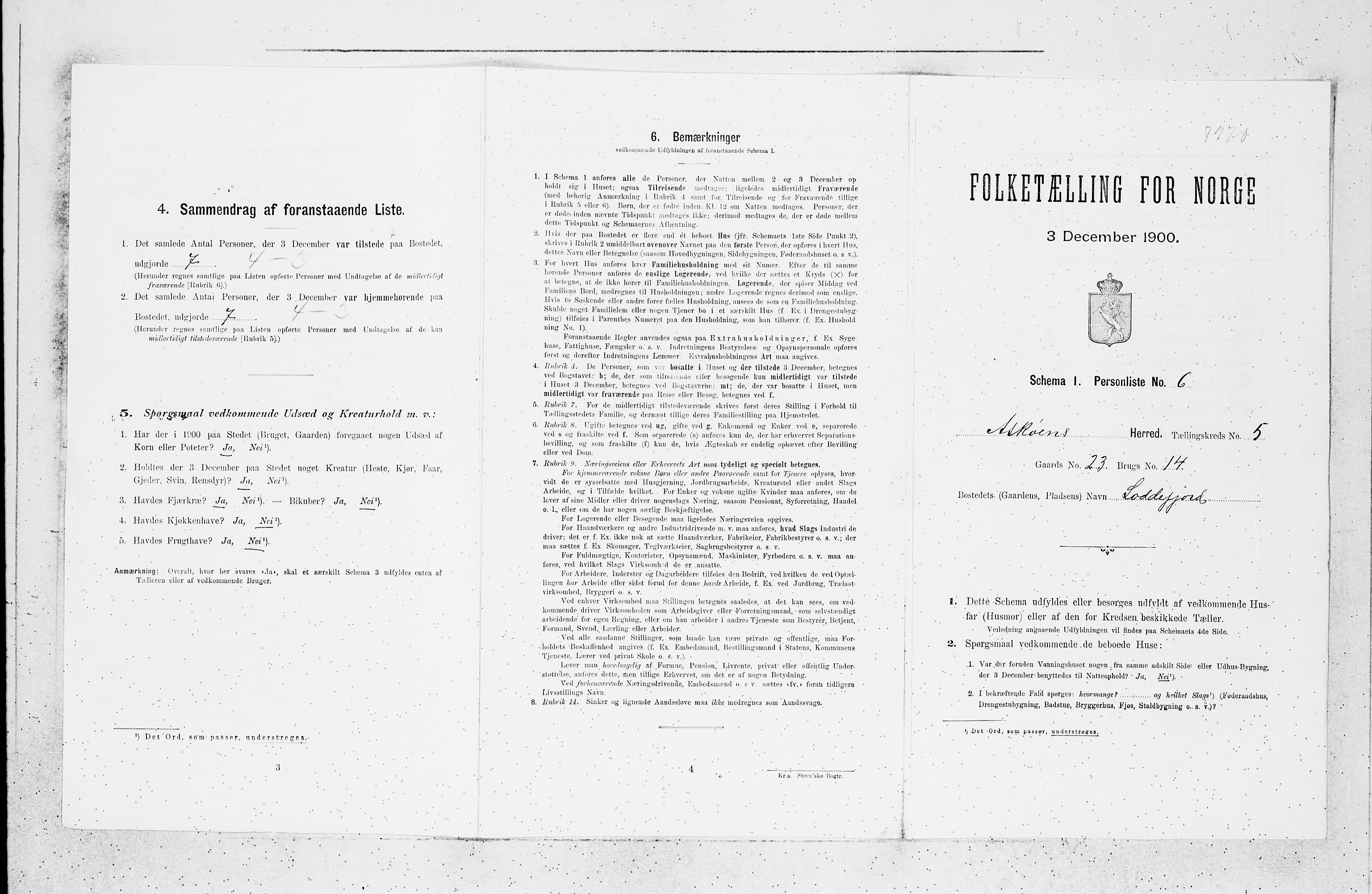 SAB, 1900 census for Askøy, 1900, p. 712