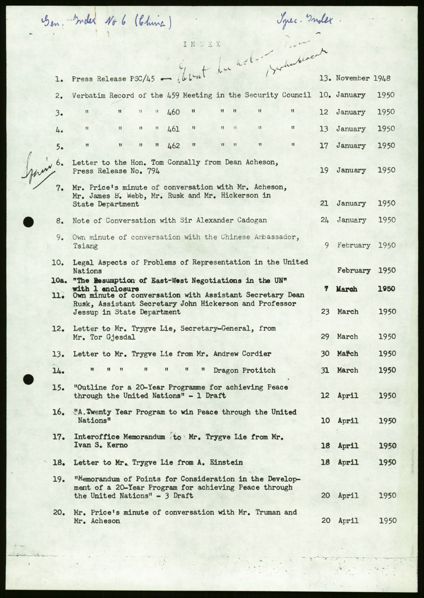 Lie, Trygve, AV/RA-PA-1407/D/L0019: Generalsekretærens papirer., 1946-1953, p. 33