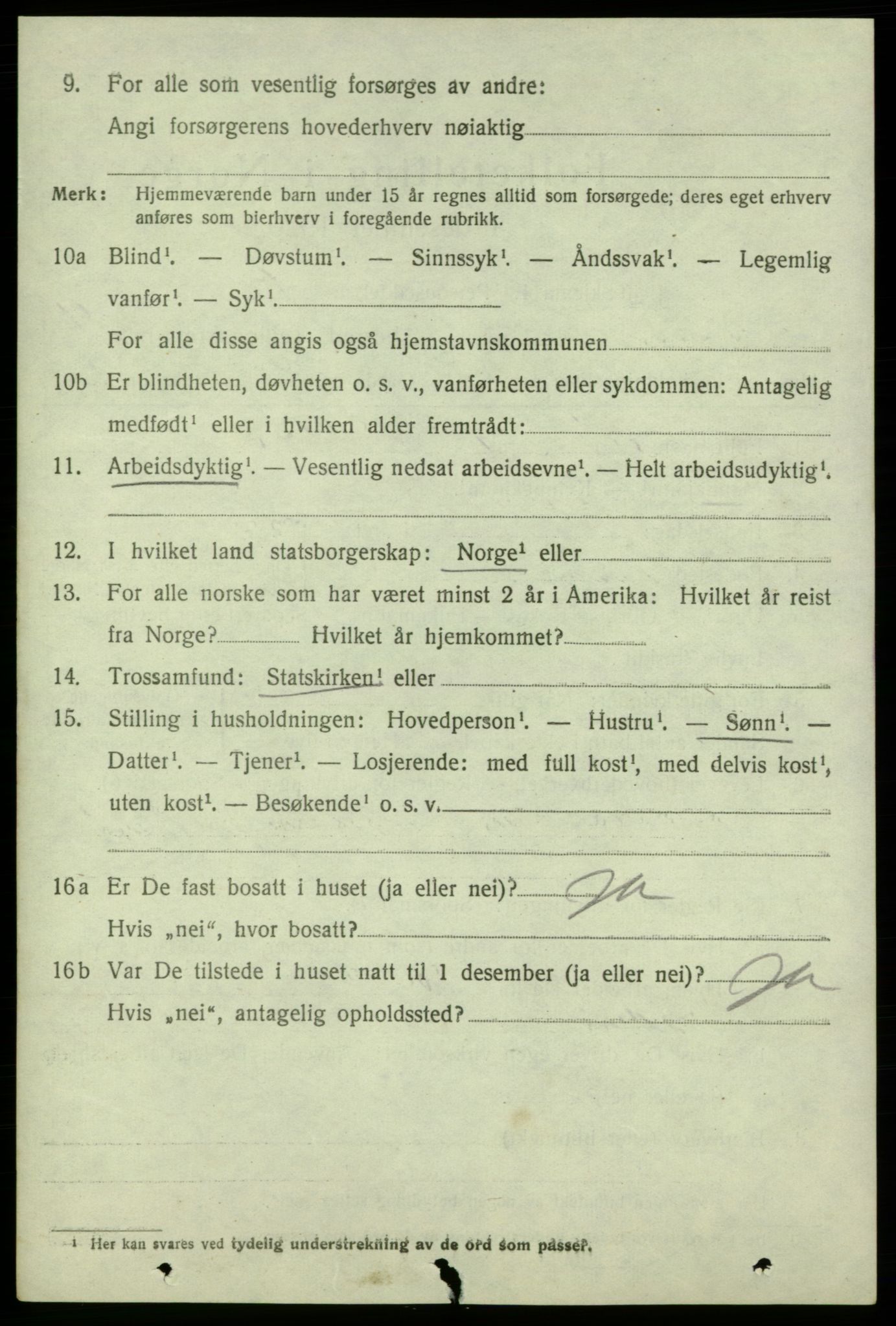 SAB, 1920 census for Kvinnherad, 1920, p. 5971