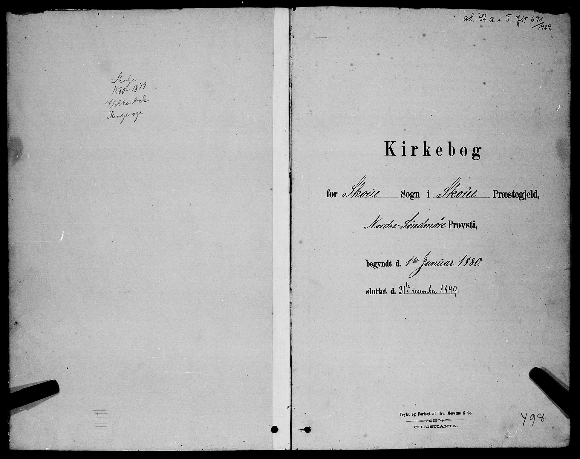 Ministerialprotokoller, klokkerbøker og fødselsregistre - Møre og Romsdal, AV/SAT-A-1454/524/L0365: Parish register (copy) no. 524C06, 1880-1899