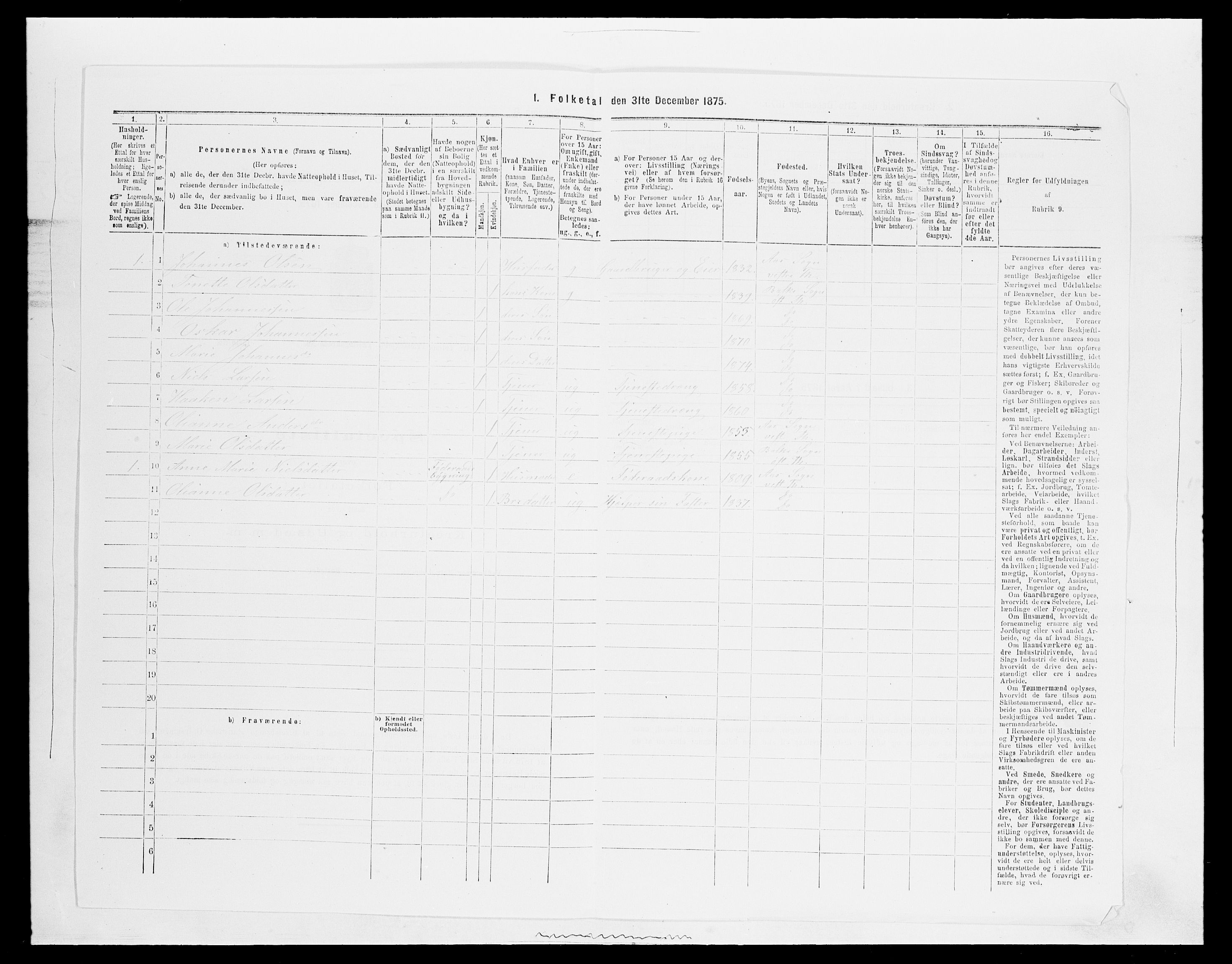 SAH, 1875 census for 0528P Østre Toten, 1875, p. 990