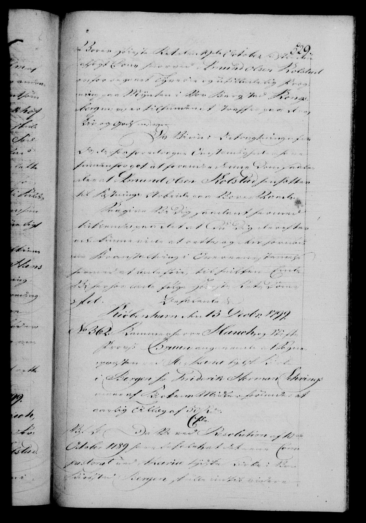 Danske Kanselli 1572-1799, AV/RA-EA-3023/F/Fc/Fca/Fcab/L0046: Norske tegnelser, 1797-1799, p. 529a