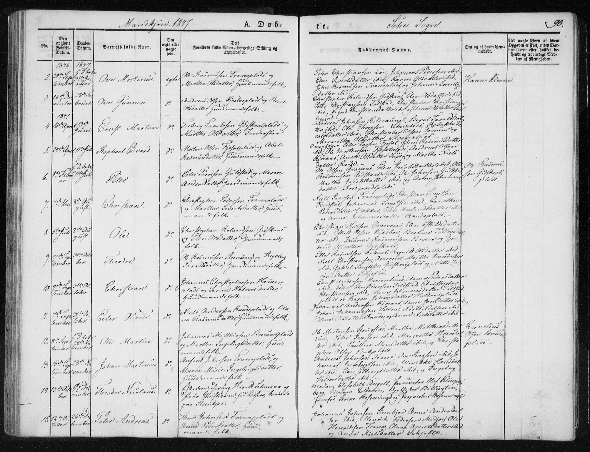 Ministerialprotokoller, klokkerbøker og fødselsregistre - Nord-Trøndelag, SAT/A-1458/735/L0339: Parish register (official) no. 735A06 /2, 1836-1848, p. 93