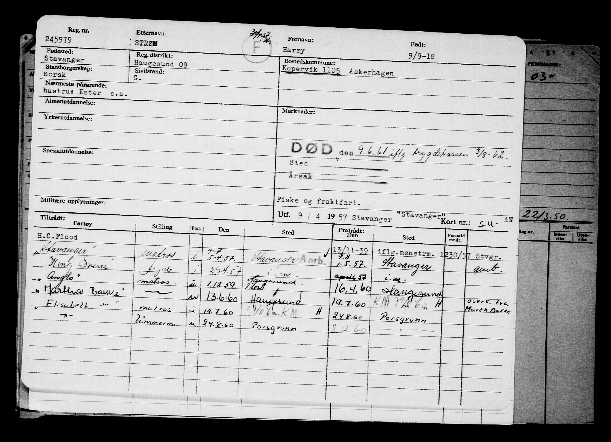 Direktoratet for sjømenn, AV/RA-S-3545/G/Gb/L0162: Hovedkort, 1918, p. 217