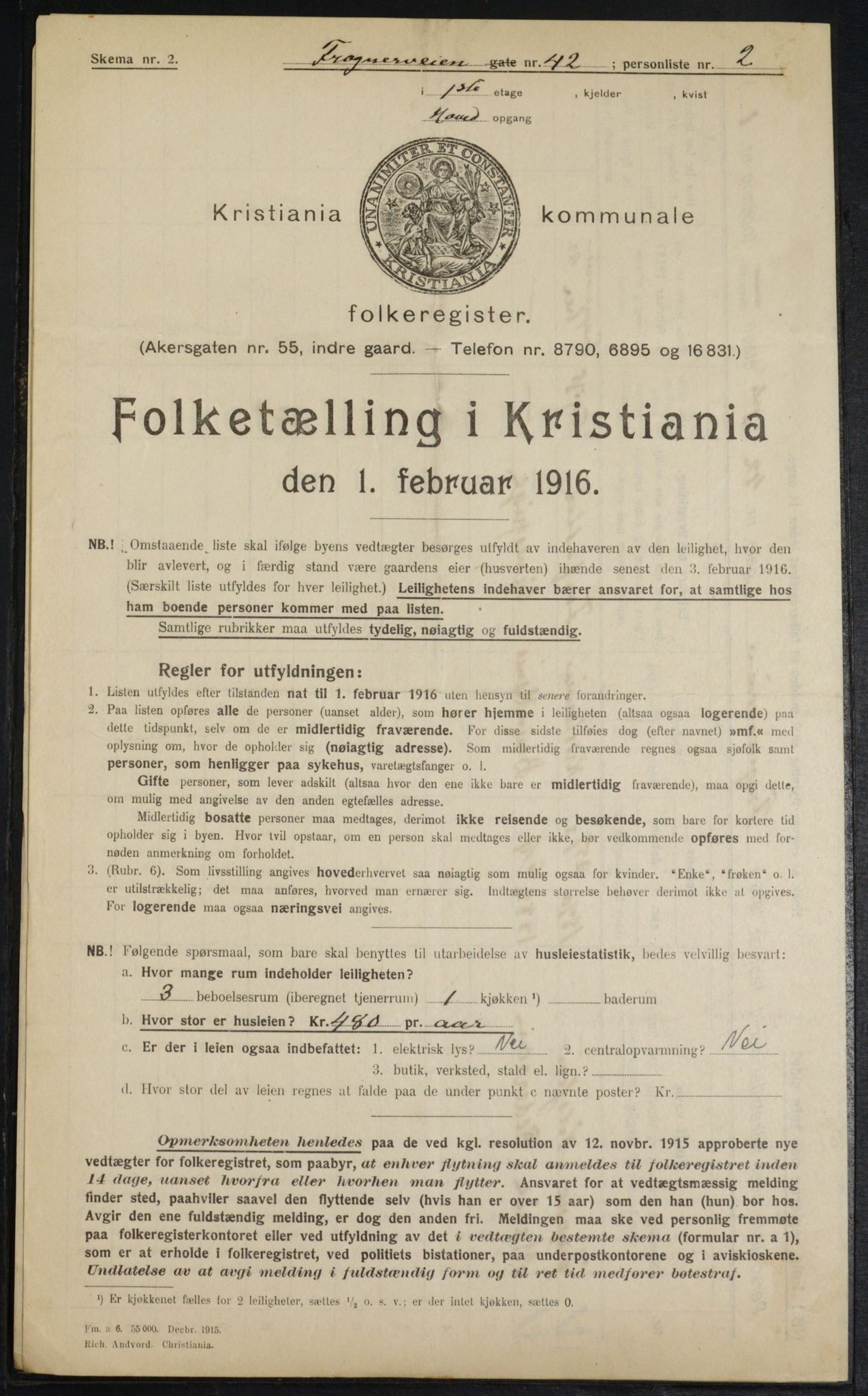 OBA, Municipal Census 1916 for Kristiania, 1916, p. 28237