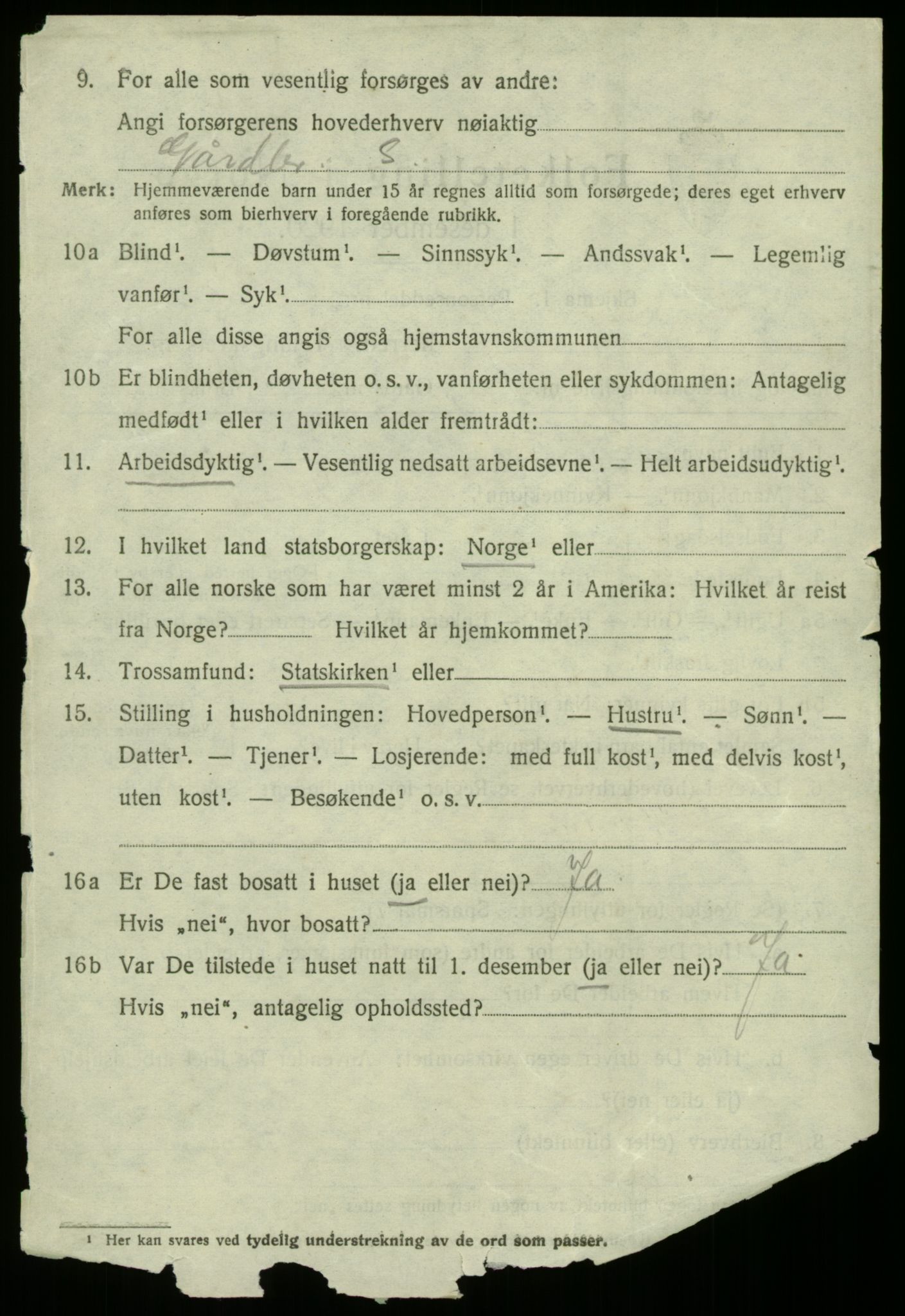 SAB, 1920 census for Fana, 1920, p. 5478