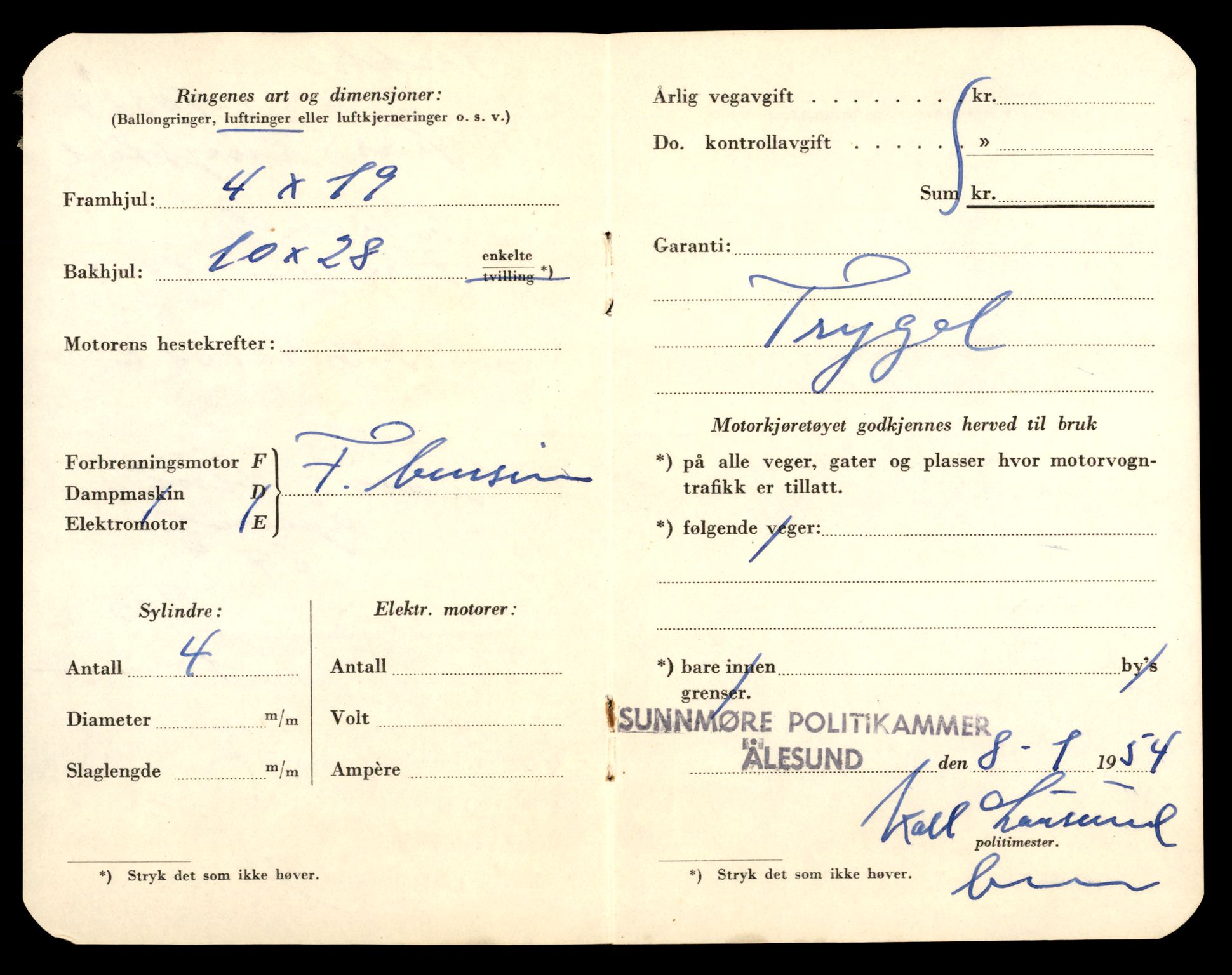 Møre og Romsdal vegkontor - Ålesund trafikkstasjon, AV/SAT-A-4099/F/Fe/L0019: Registreringskort for kjøretøy T 10228 - T 10350, 1927-1998, p. 2420