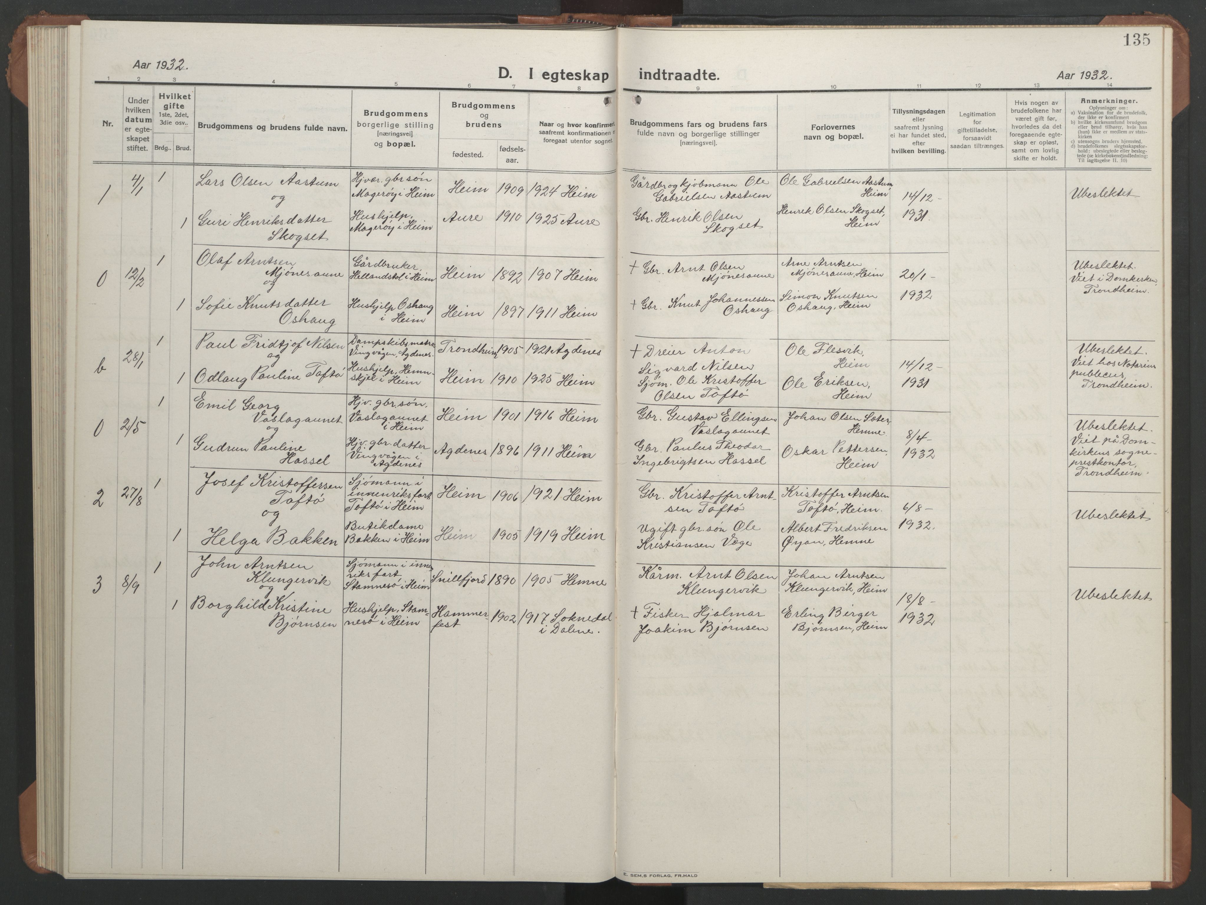 Ministerialprotokoller, klokkerbøker og fødselsregistre - Sør-Trøndelag, SAT/A-1456/633/L0521: Parish register (copy) no. 633C03, 1921-1946, p. 127