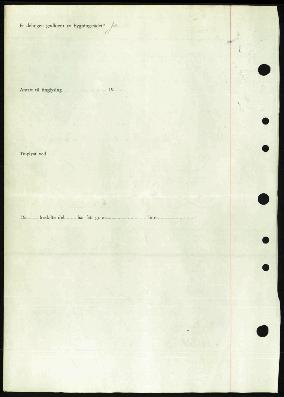 Nordre Sunnmøre sorenskriveri, AV/SAT-A-0006/1/2/2C/2Ca: Mortgage book no. A25, 1947-1947, Diary no: : 1138/1947