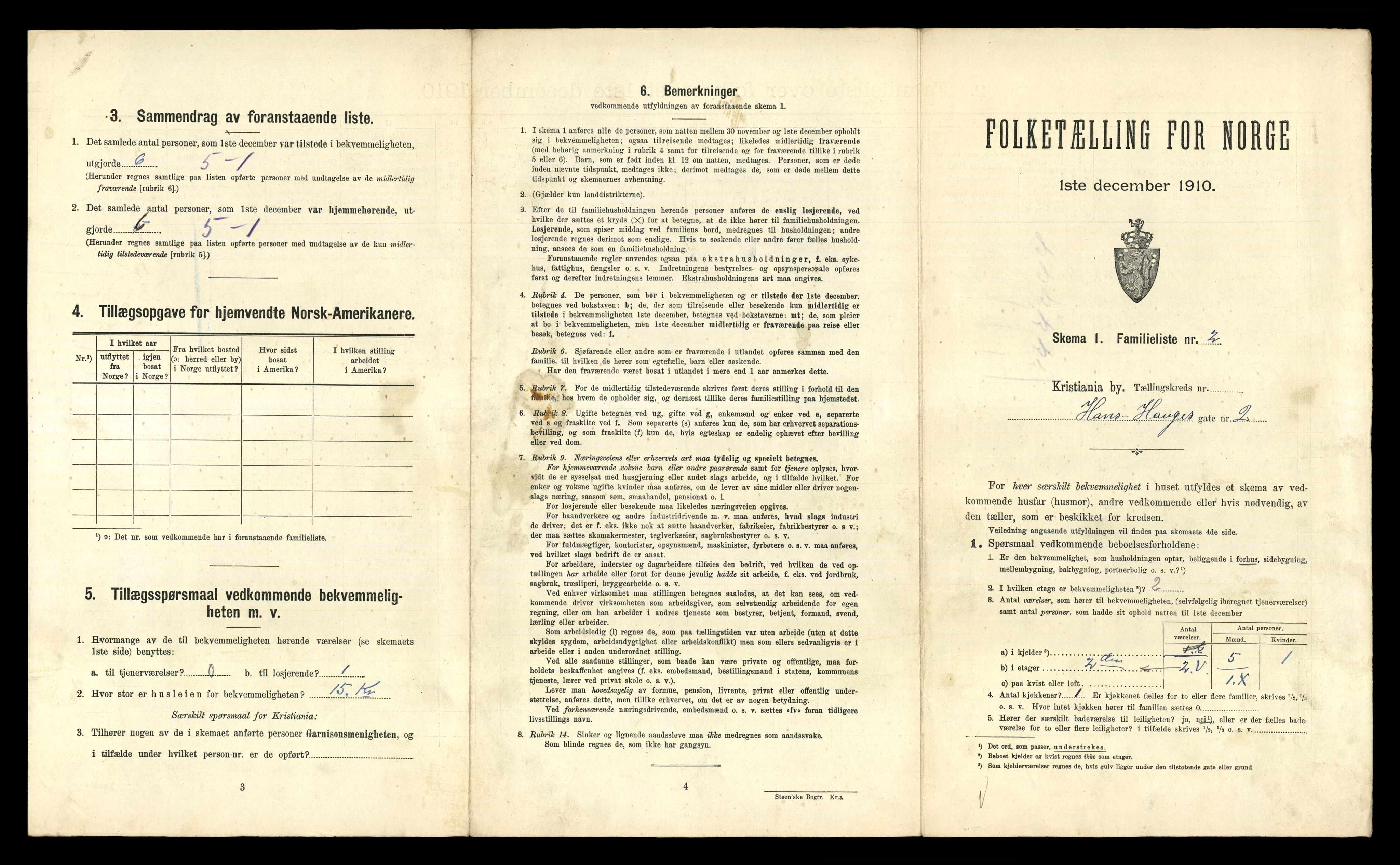 RA, 1910 census for Kristiania, 1910, p. 33619