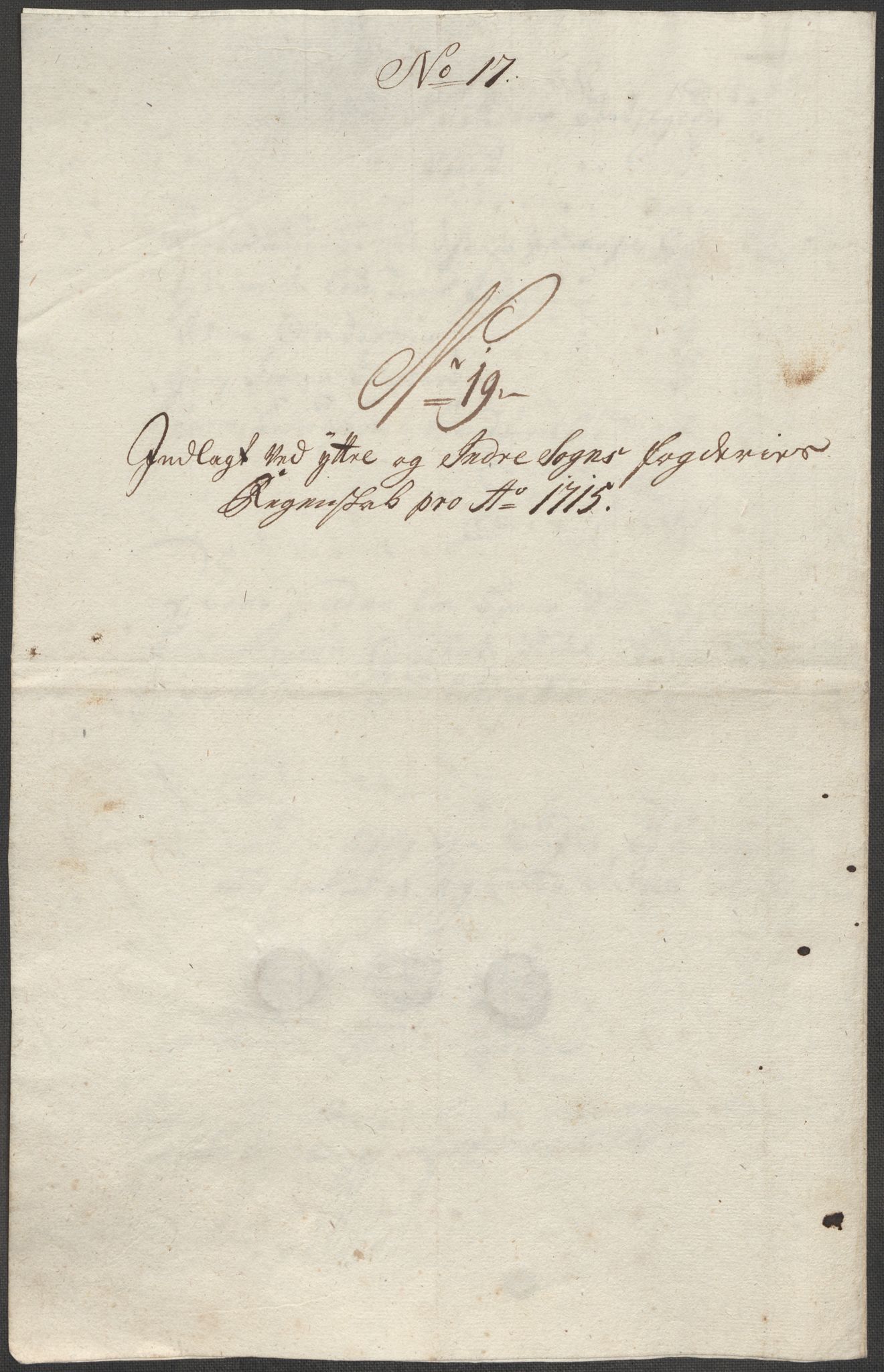 Rentekammeret inntil 1814, Reviderte regnskaper, Fogderegnskap, AV/RA-EA-4092/R52/L3320: Fogderegnskap Sogn, 1715-1716, p. 101