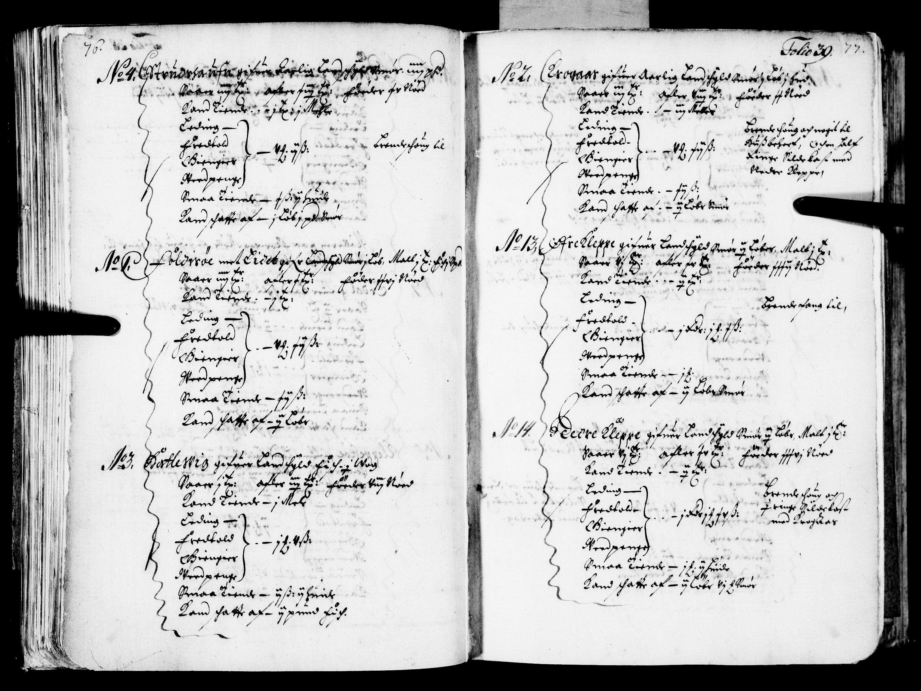 Rentekammeret inntil 1814, Realistisk ordnet avdeling, AV/RA-EA-4070/N/Nb/Nba/L0039: Nordhordland fogderi, 1667, p. 38b-39a