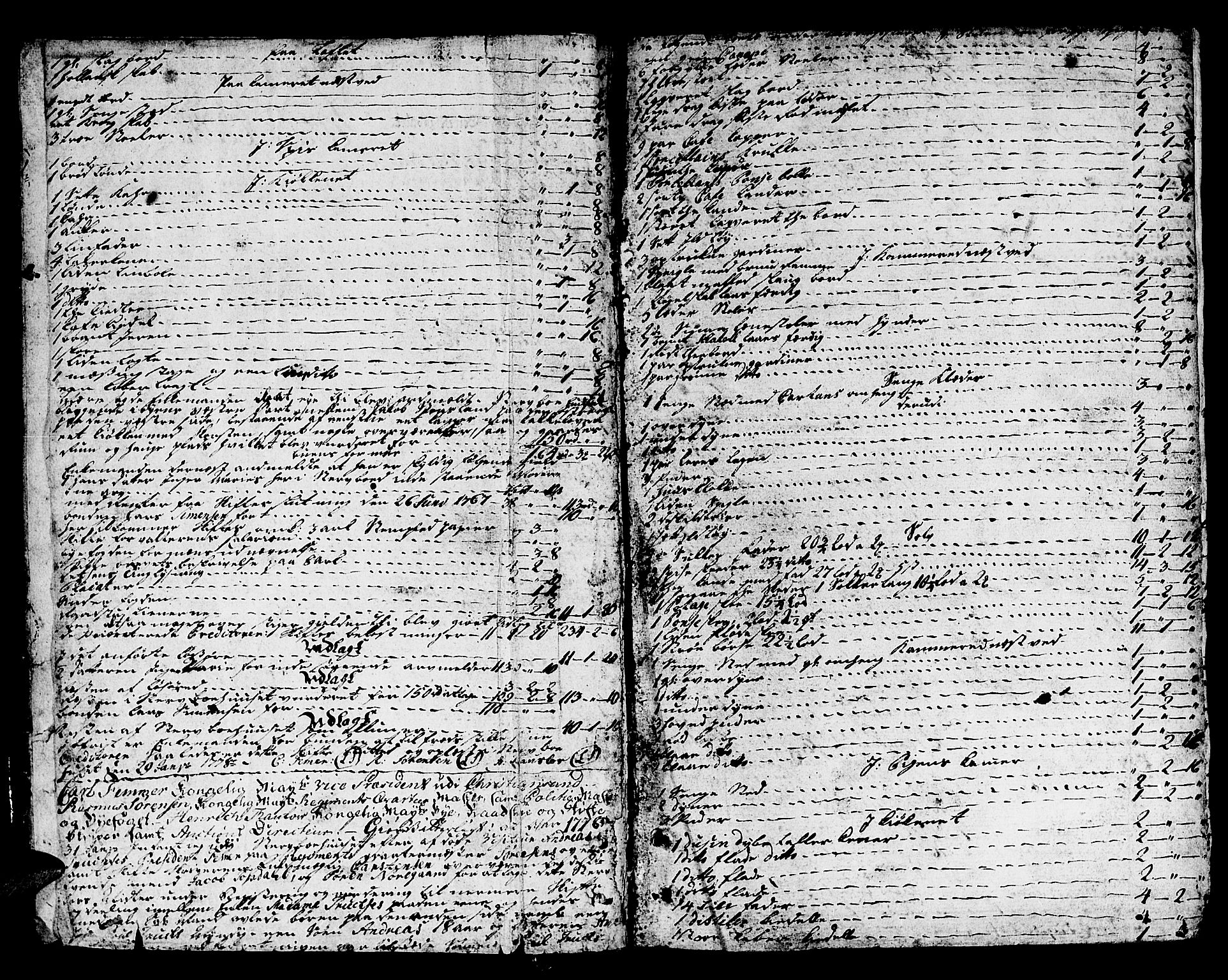 Kristiansand byrett, SAK/1223-0001/H/Hc/L0012: Skifteprotokoll nr. 8, med register, 1778-1794, p. 1b-2a