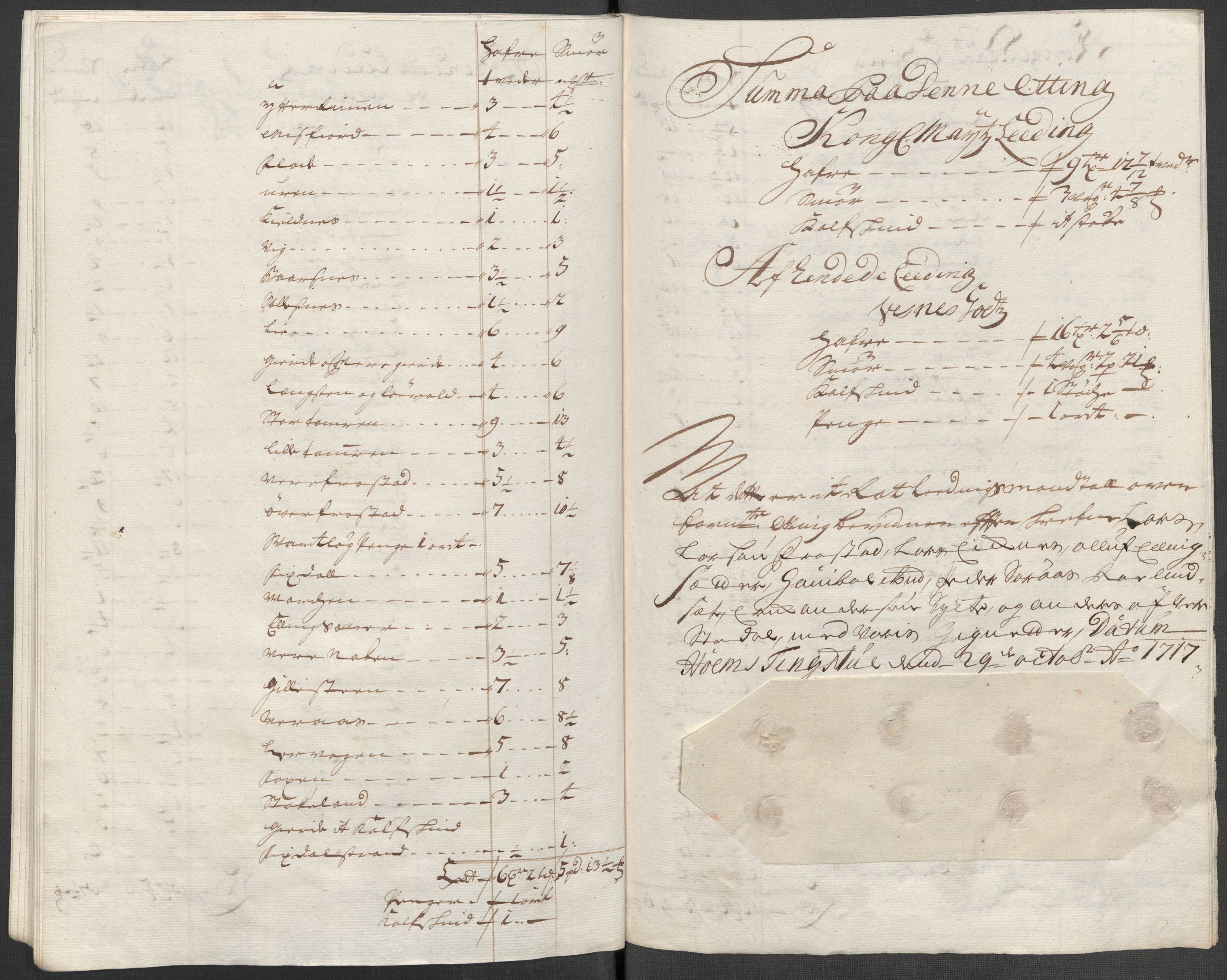 Rentekammeret inntil 1814, Reviderte regnskaper, Fogderegnskap, AV/RA-EA-4092/R55/L3664: Fogderegnskap Romsdal, 1717, p. 150