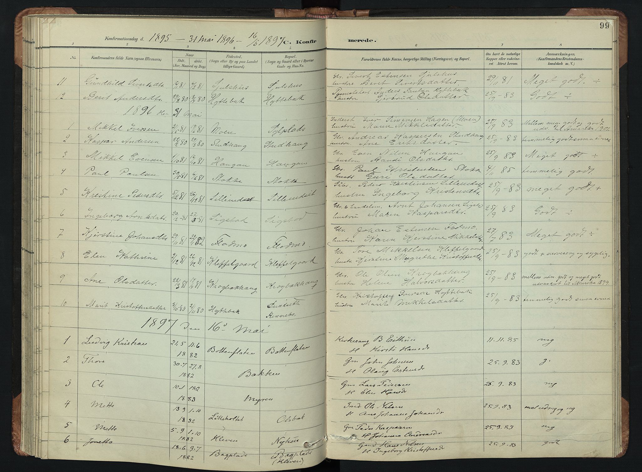 Kvikne prestekontor, AV/SAH-PREST-064/H/Ha/Hab/L0002: Parish register (copy) no. 2, 1859-1901, p. 99